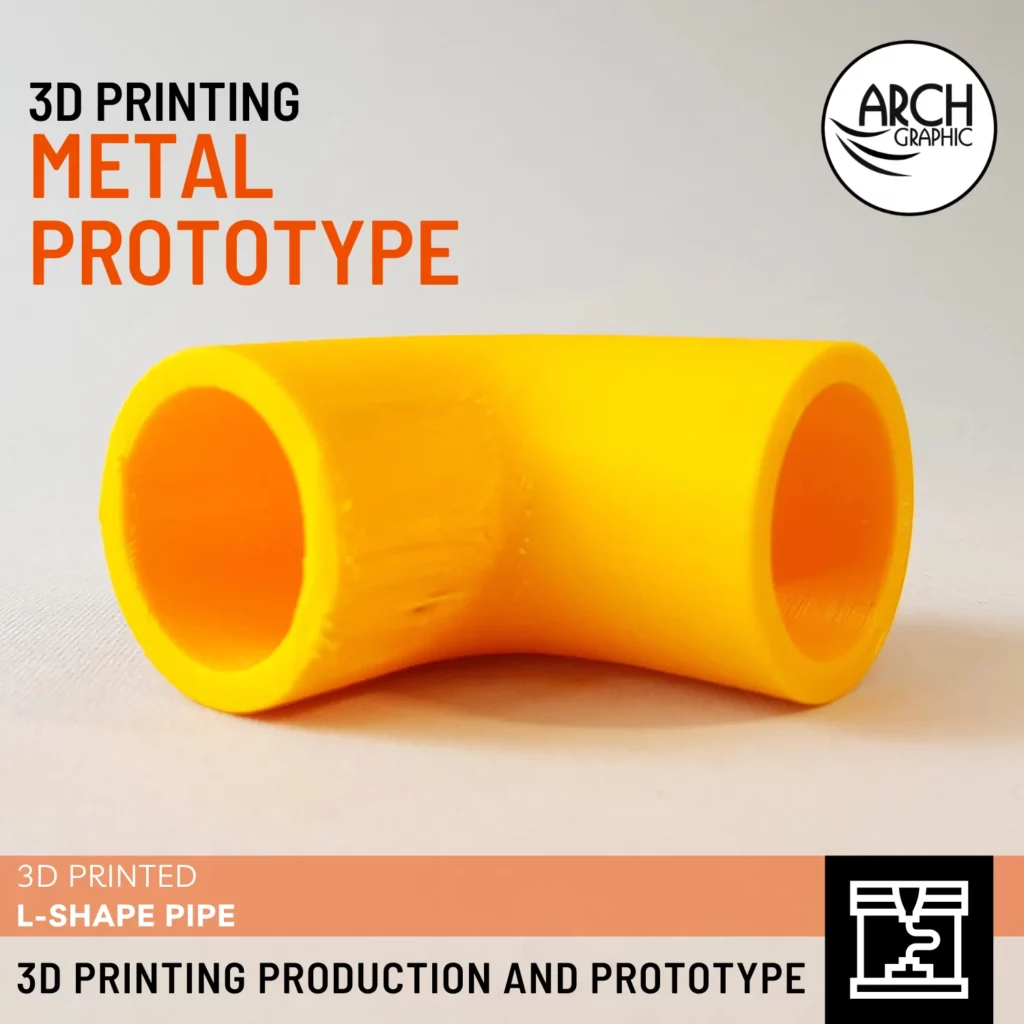 3D Printing L-Shape Pipe