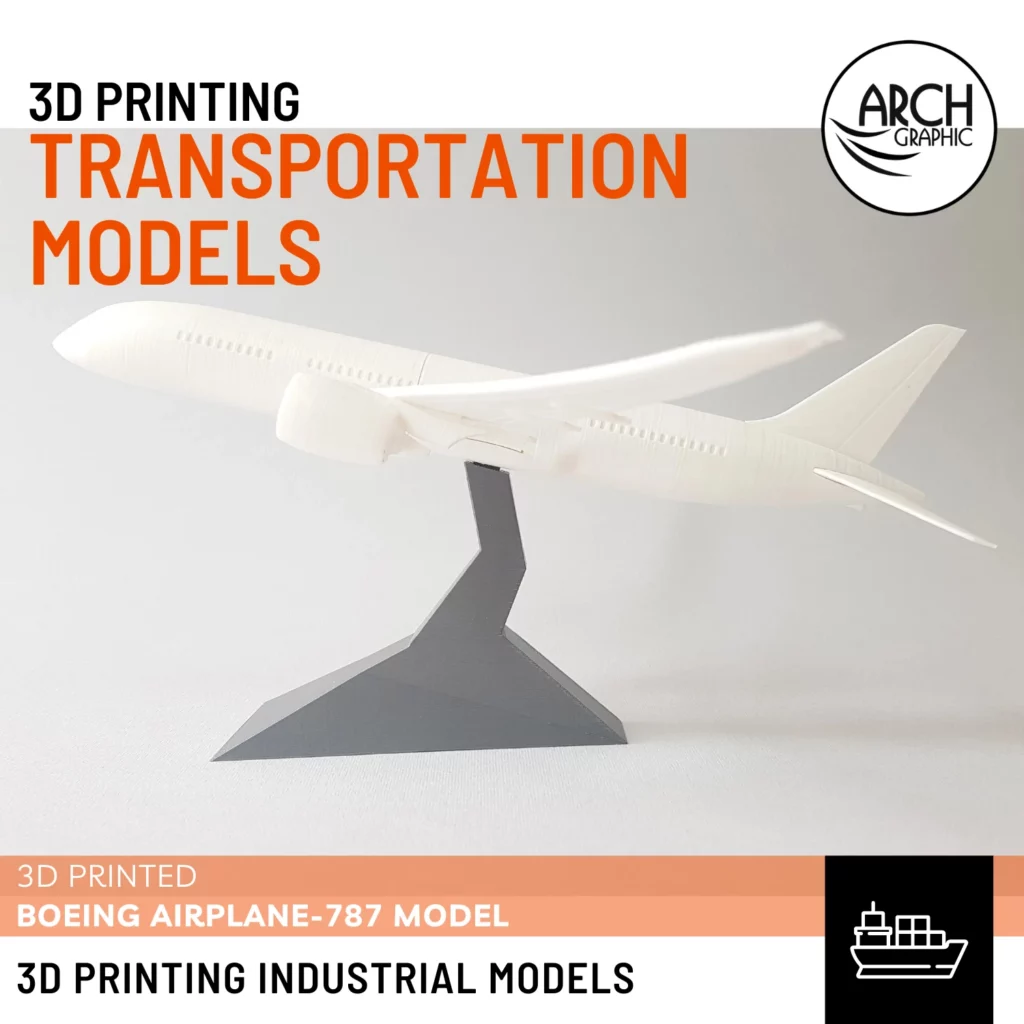 3D Printed Boeing Airplane-787 Model
