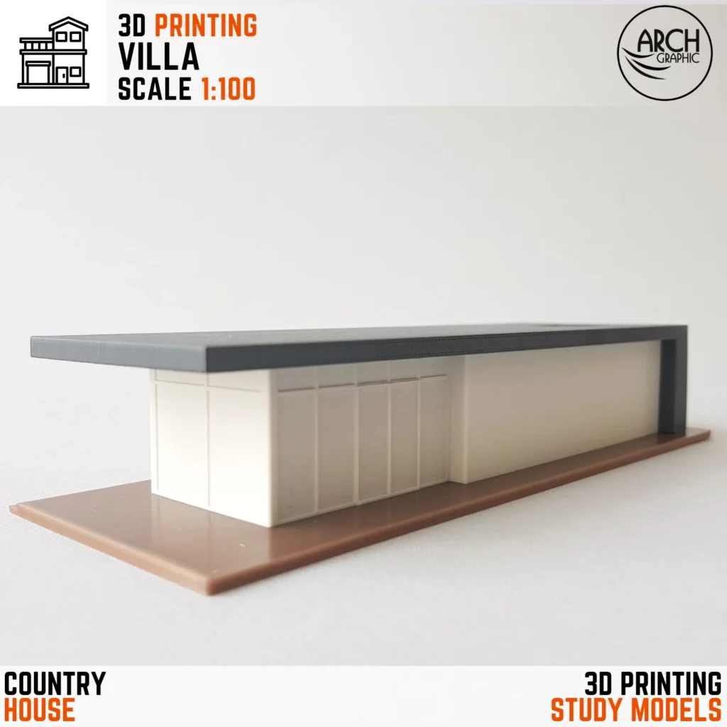 3D Print Country House Scale 1:100