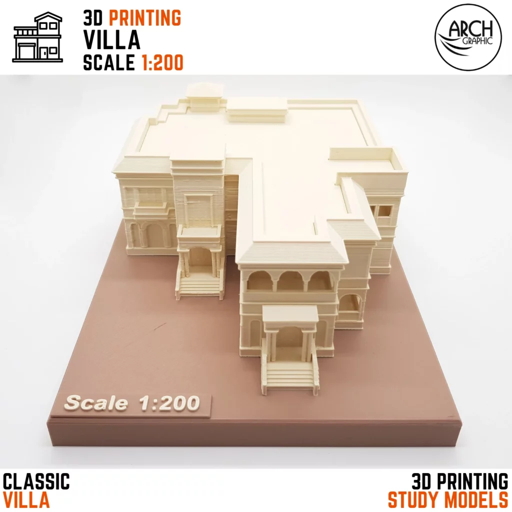 3D Print Villa Scale 1/200