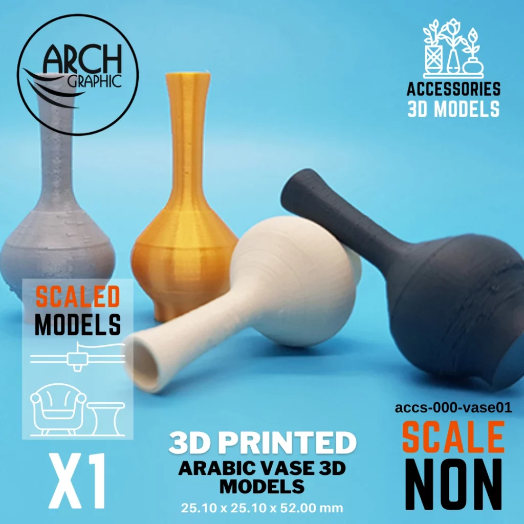 Best 3D Printing Company in UAE Provides Arabic Vase Model