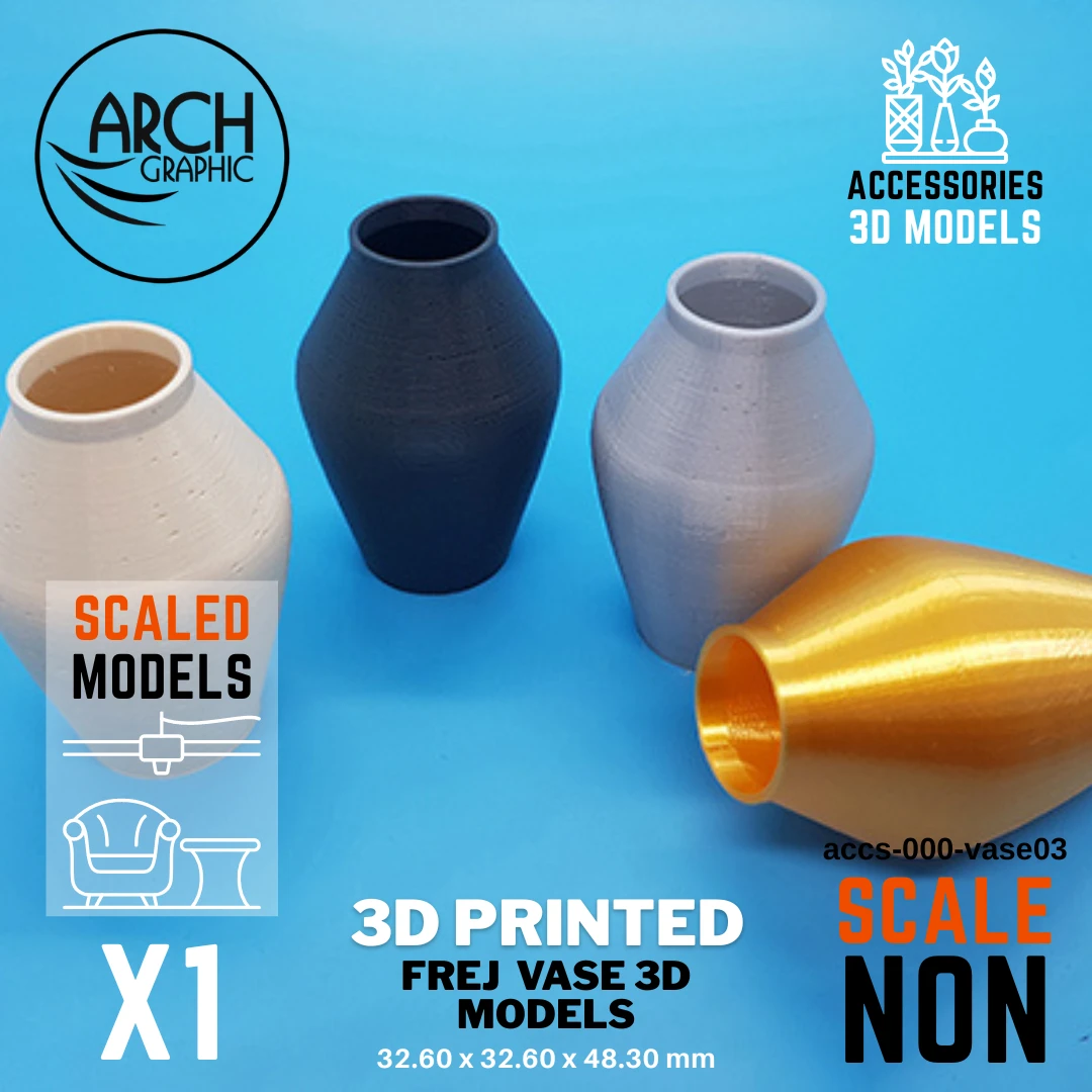 High Quality 3D Print Company UAE for Frej Vase Model