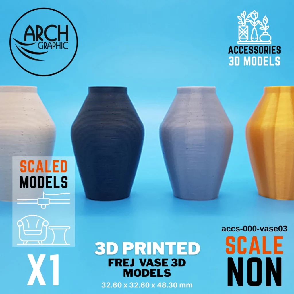 Best 3D Printing Company in UAE Provides Frej Vase Model