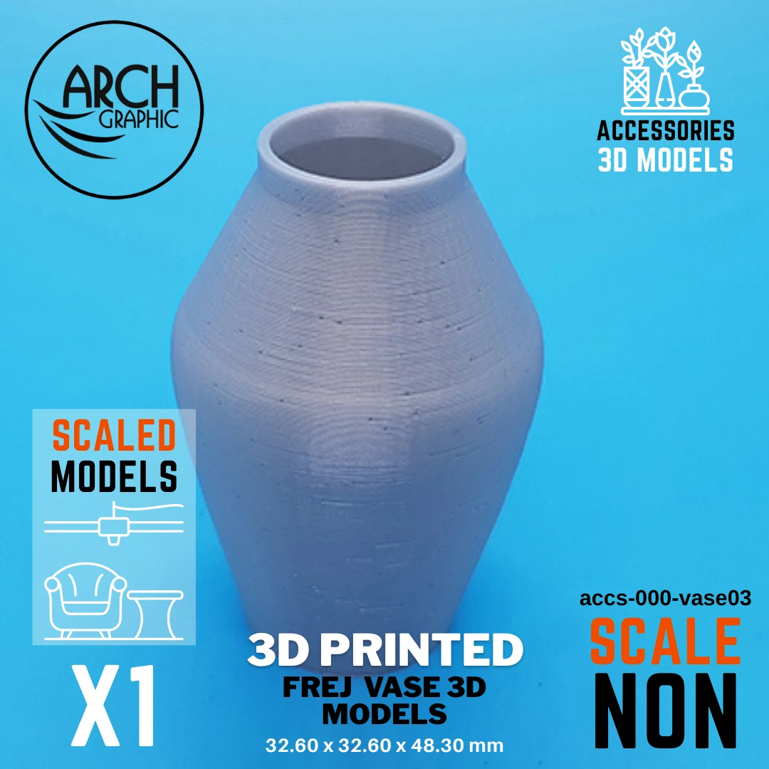 Frej Vase Model, Non Scale Print by 3D Print Shop UAE