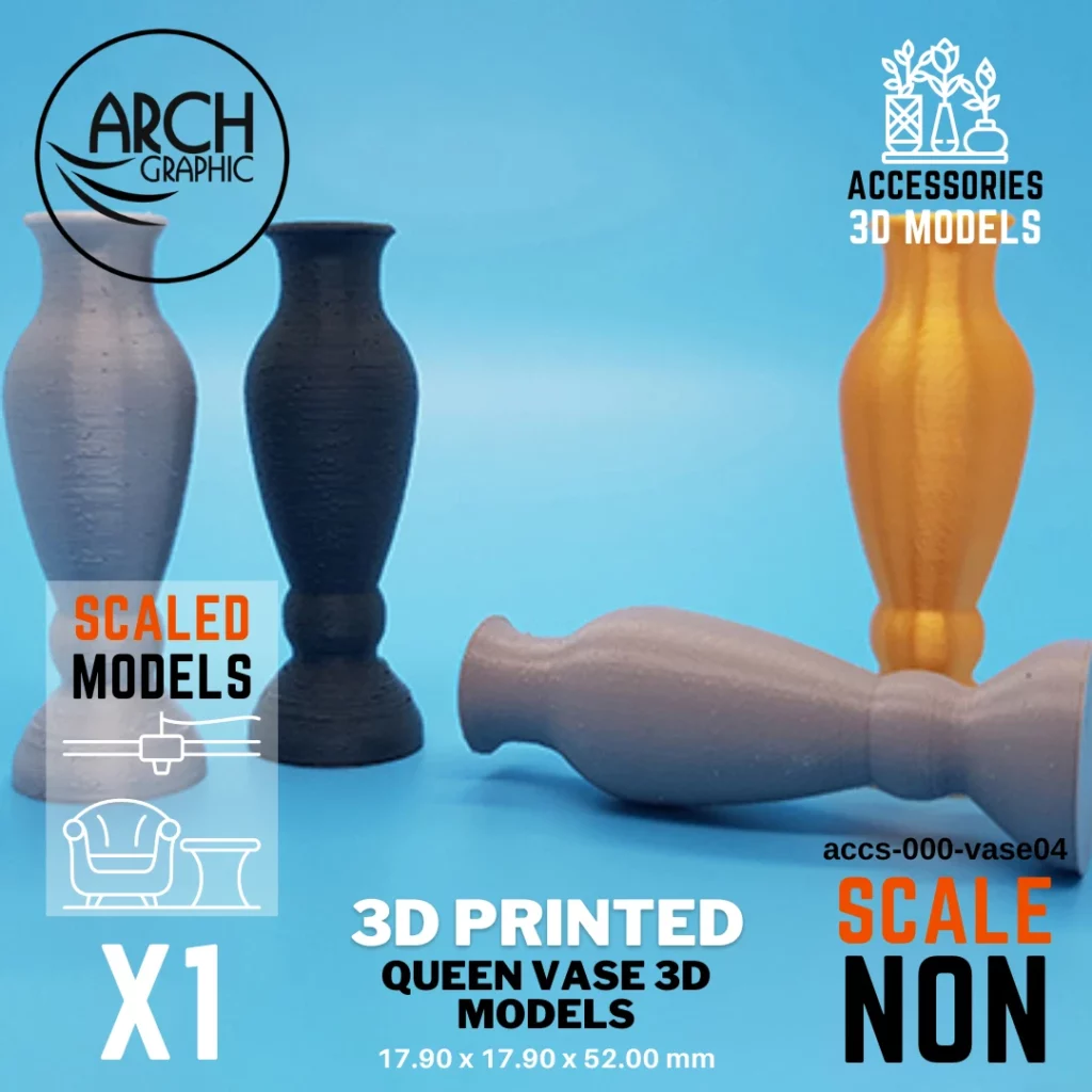 Best 3D Printing Company in UAE Provides Queen Vase Model