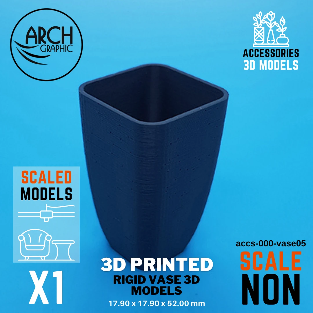 Rigid Vase Model, Non Scale Print by 3D Print Shop UAE