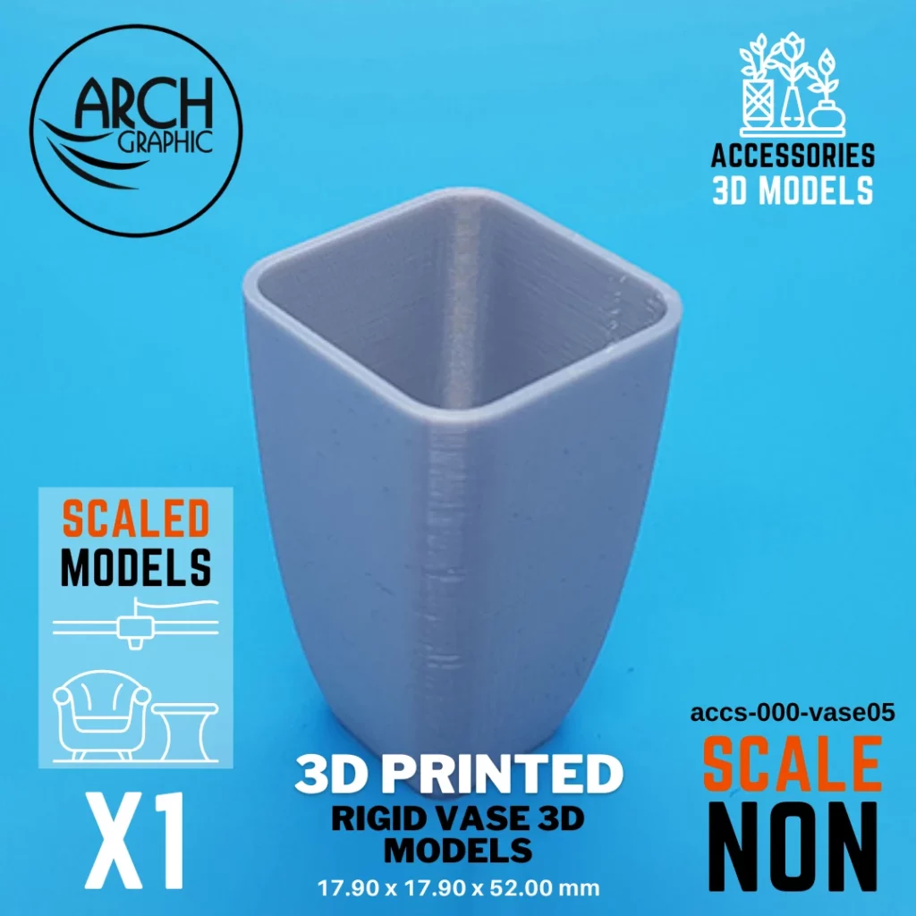 Rigid Vase Model, Non Scale Printed by ARCH GRAPHIC 3D Print Company UAE