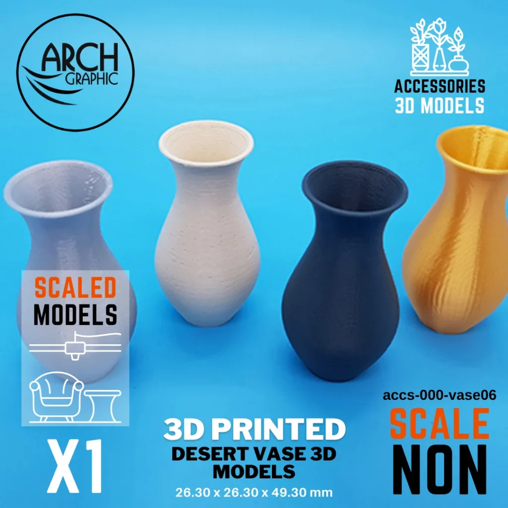 High Quality 3D Print Company UAE for Desert Vase Model
