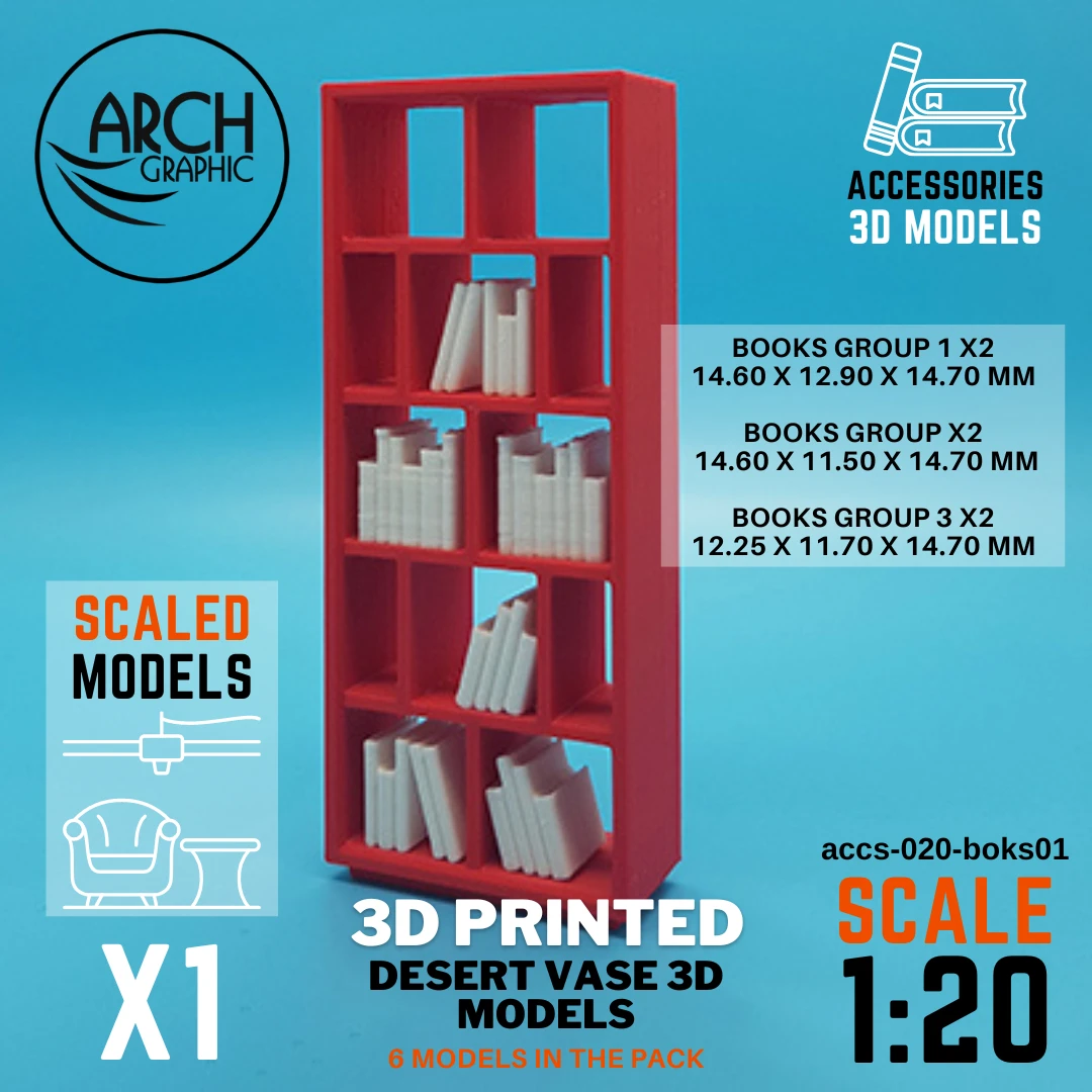 High-Quality 3D Print books models in UAE