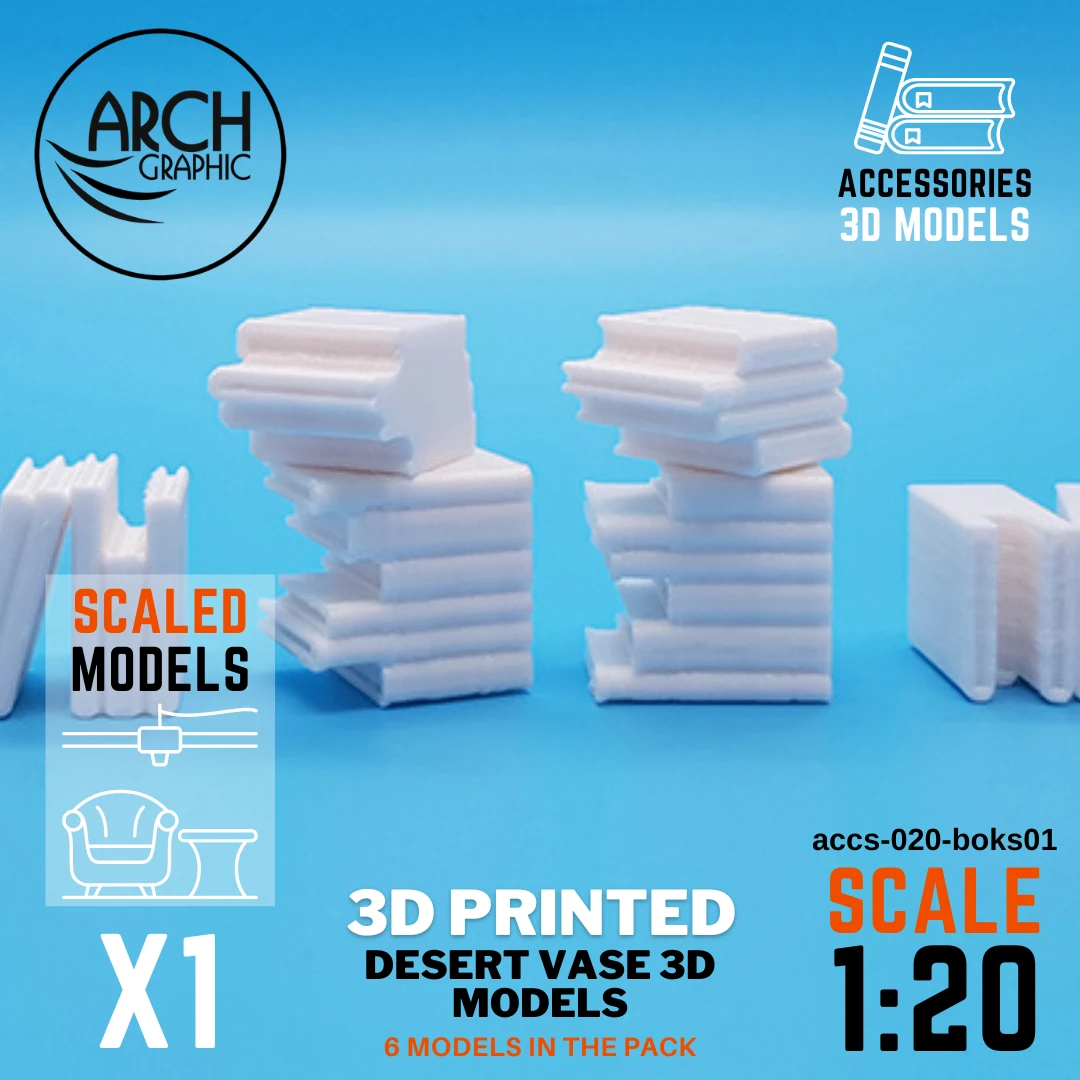 Scaled models for 3D books models using Best 3D Printers in UAE