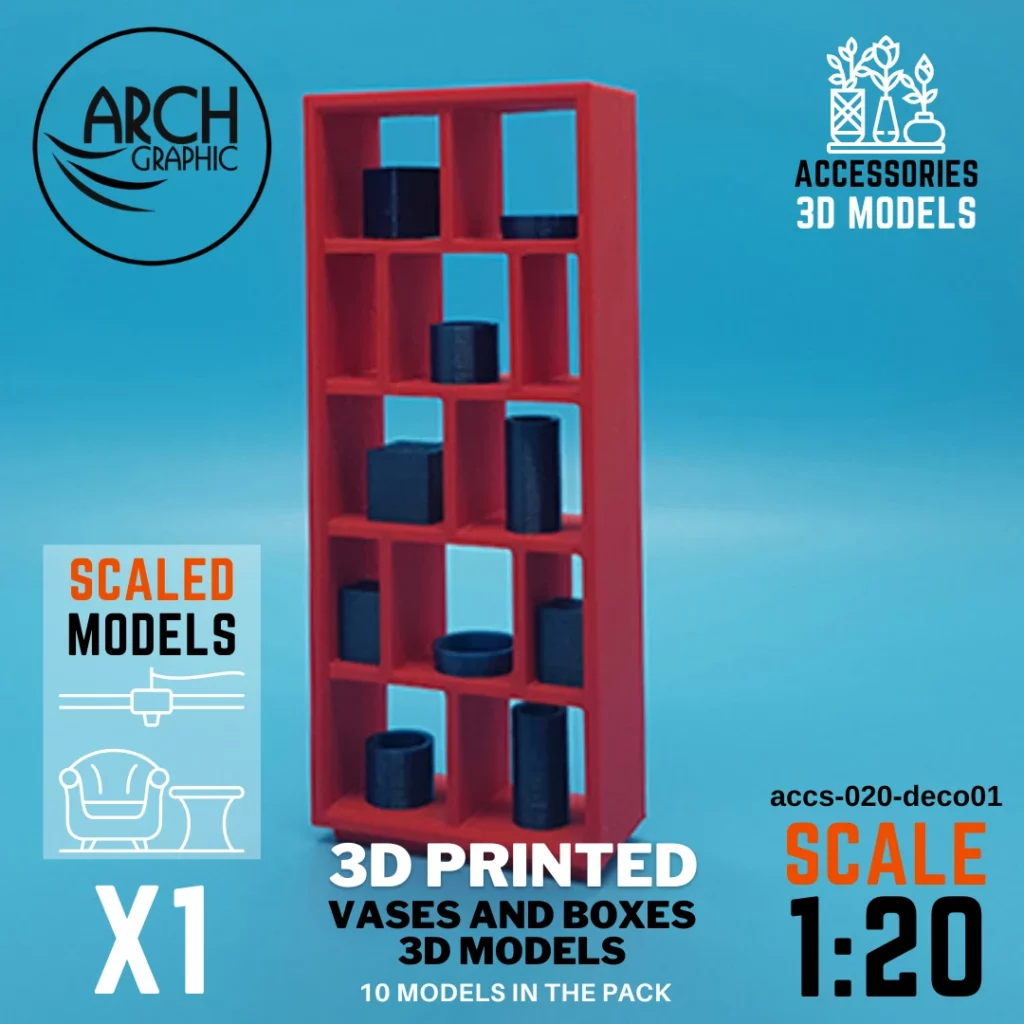 High-Quality 3D Print Vases and Boxes Models in UAE