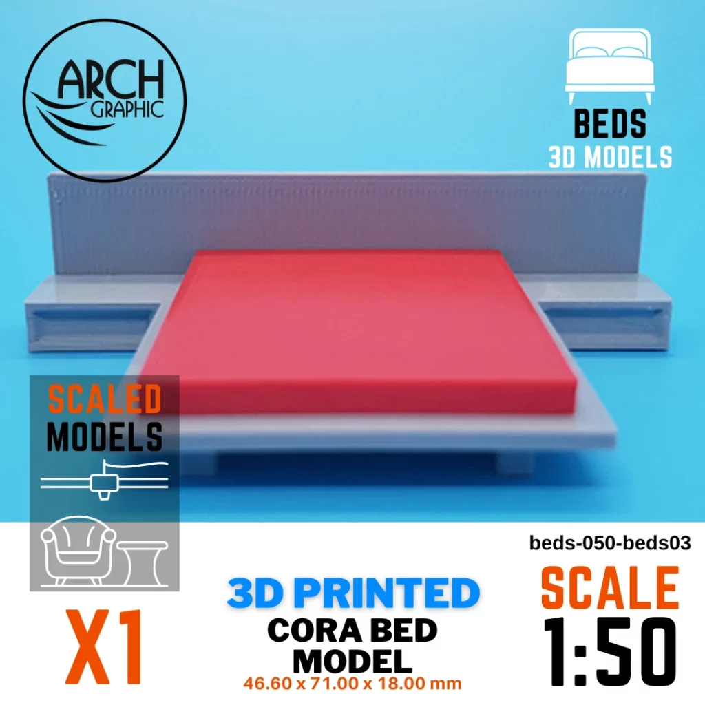 Best Price 3D Printing Shop in Sharjah Provides 3D Printing Cora Bed Scale 1:50