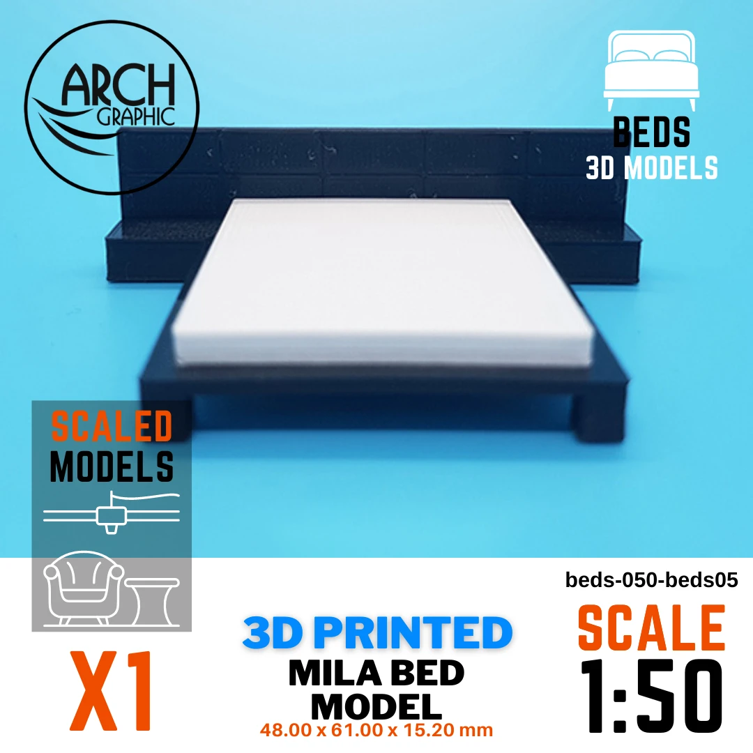 High Quality 3D Printing Company in UAE making 3D Print Mila Bed Scale 1:50