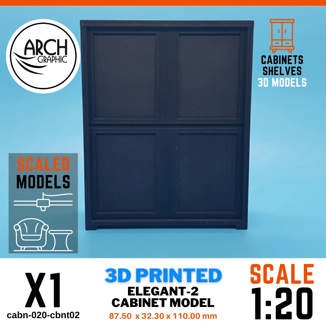 3D printed elegant-2 cabinet model scale 1:20