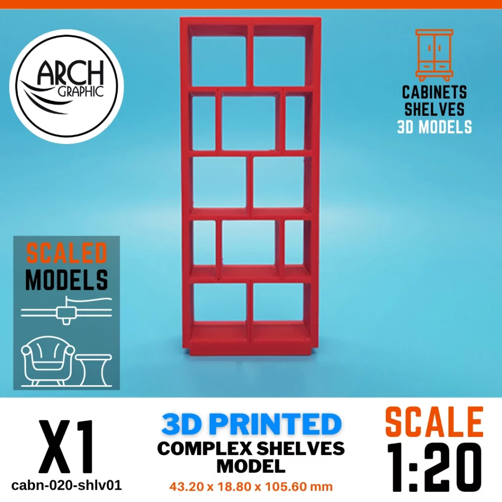 3D Printing Shelves Models in UAE scale 1:20 using best 3D Printers in UAE