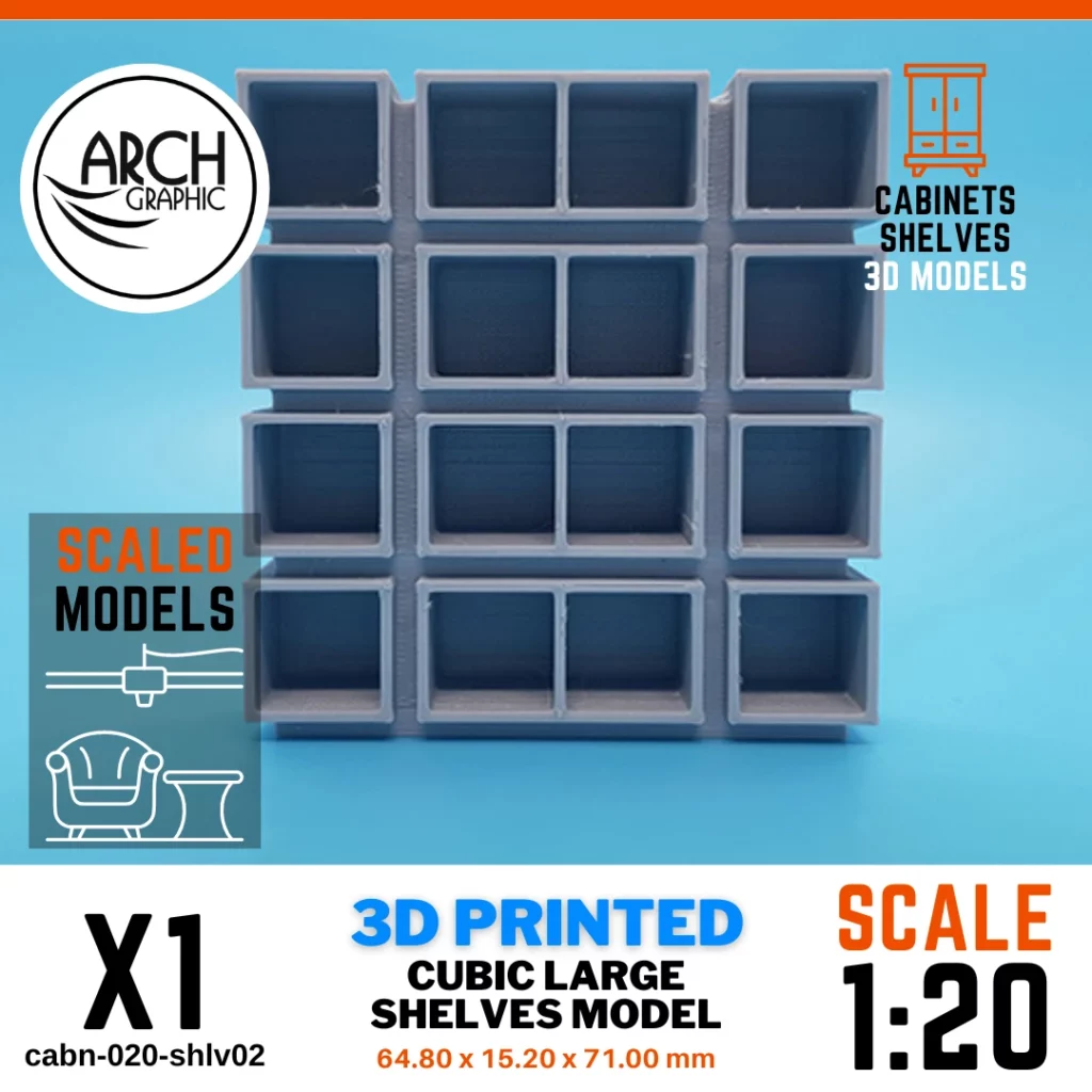 Best Quality 3D scale models for Shelves from ARCH GRAPHIC 3D Printing Service Company in UAE