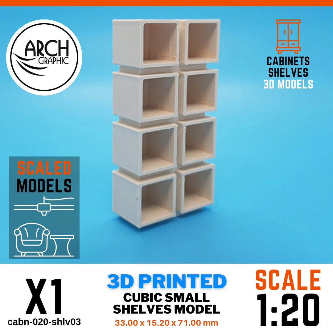 Cubic Small Shelves Model, 1:20