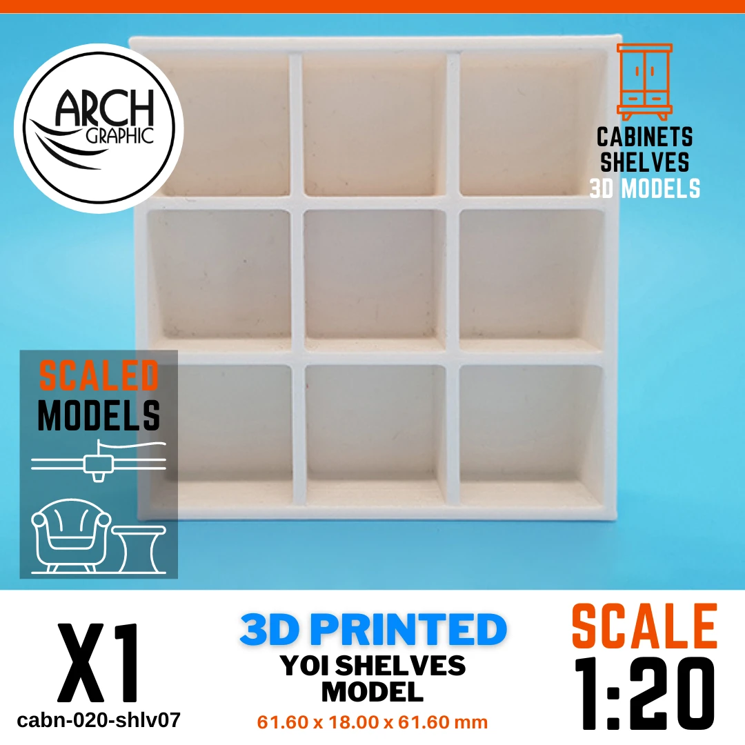 Best Price 3D Printing Hub in UAE use Best 3D printers Farms in UAE making High Quality 3D Printed Shelves scale 1:20 in UAE for scale models