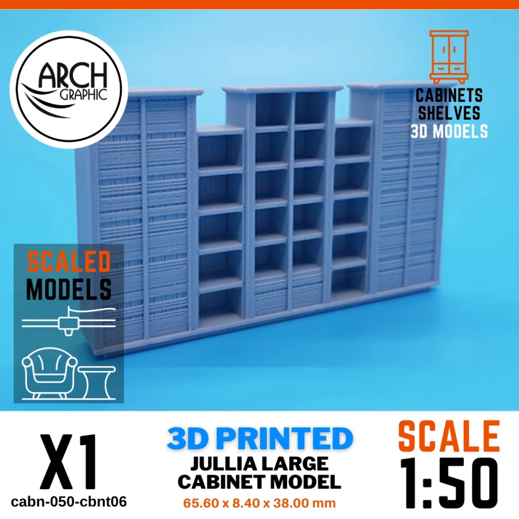 Best 3D Printing Center in UAE for making interior Cabinet 1:50 scaled models for University Projects