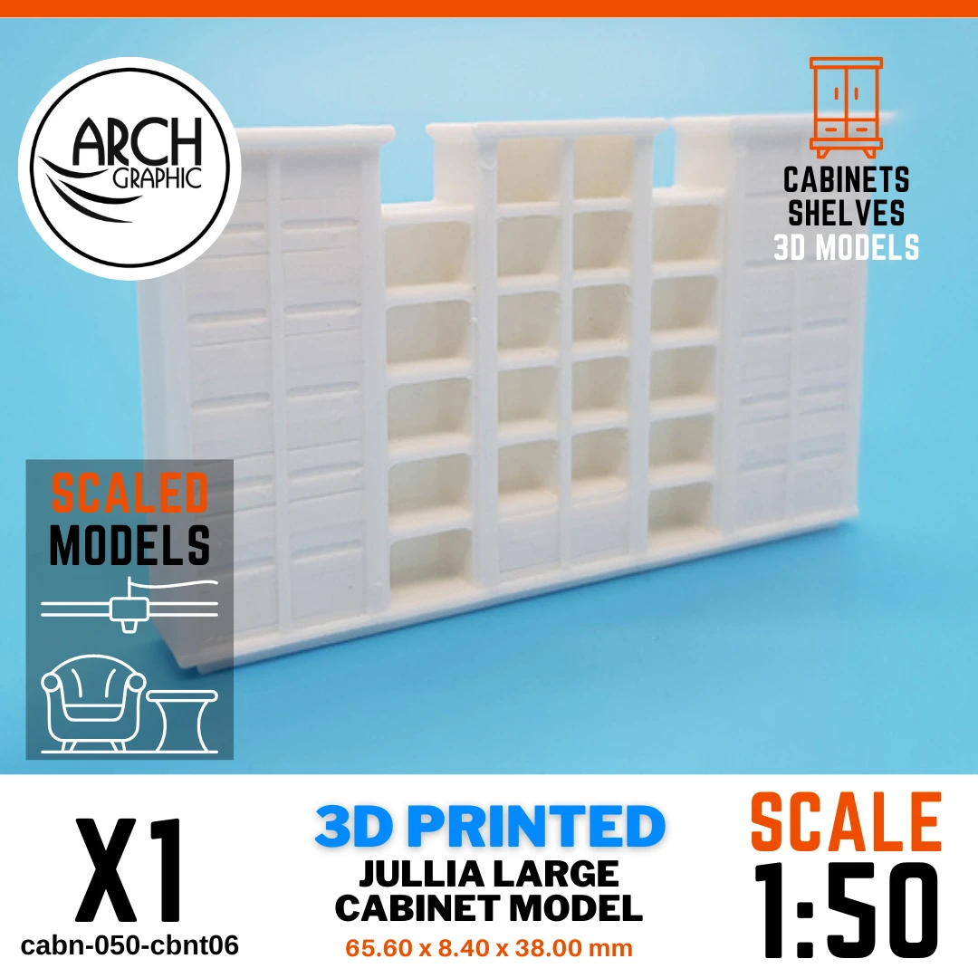 3D models for Cabinets, Jullia Large Cabinets scale 1:50 is one of ARCH GRAPHIC 3D Print Center in UAE