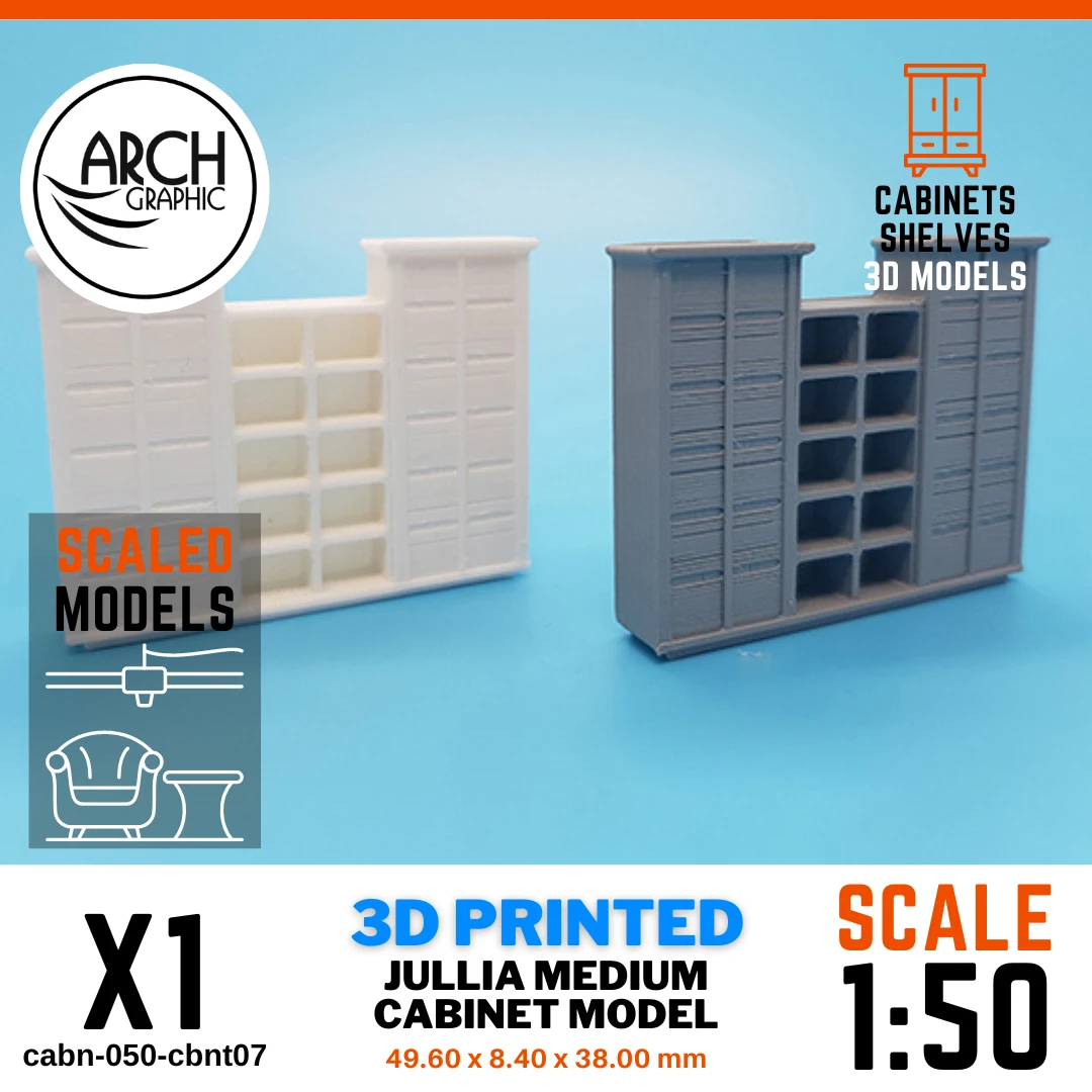 High Quality 3D printing cabinets furniture scale 1:50 for interior hotel 3D Projects in UAE