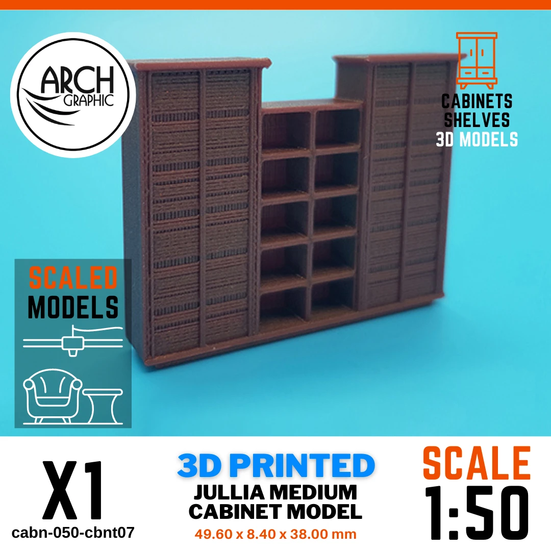 Best 3D printing hub in UAE Provides 3D Printed Cabinets Furniture scale 1:20 for Interior Projects in UAE Scale 1:50