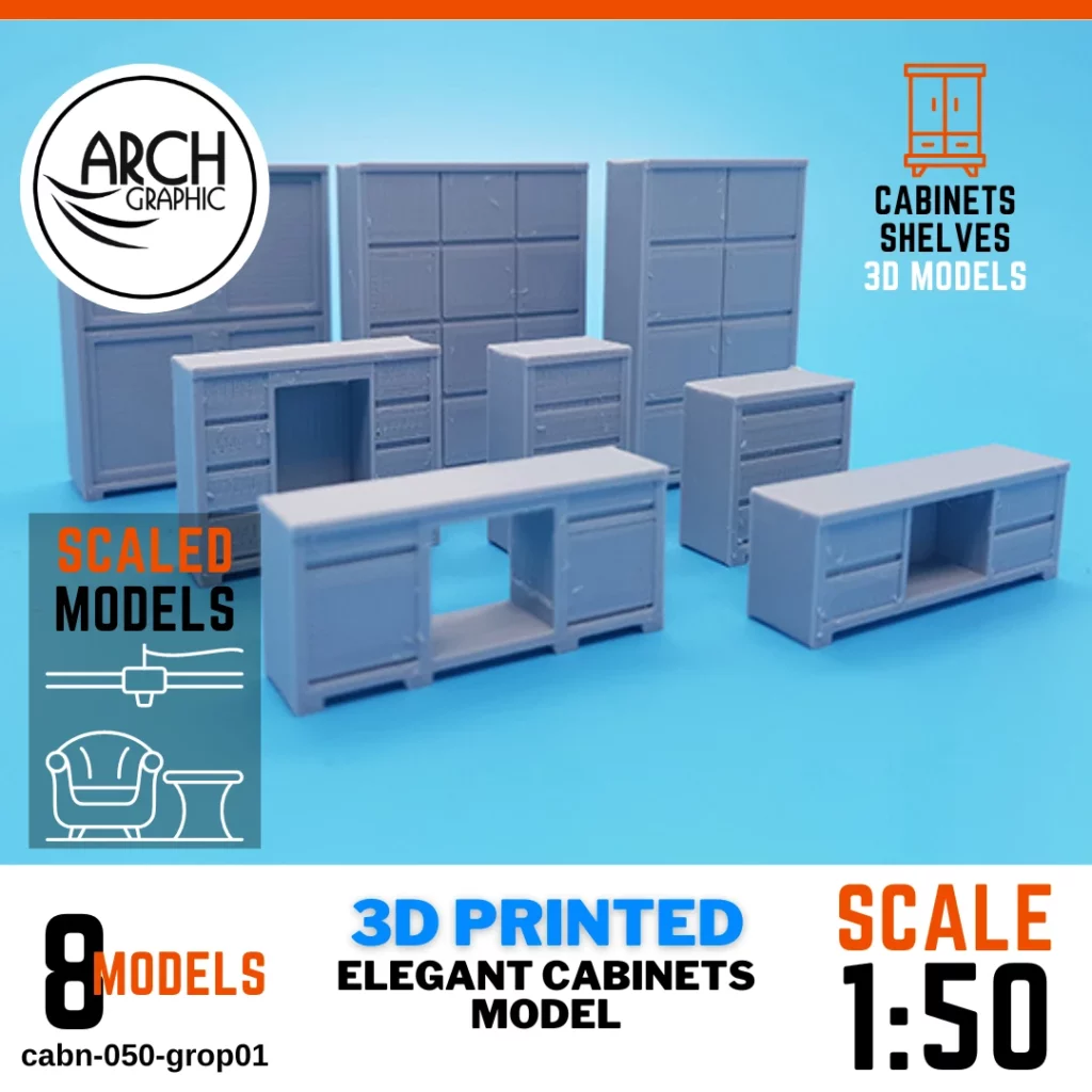 High-Quality 3D Printing Service in Alain for interior Scaled Models making 3D printed Furniture scale 1:50