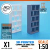 3D printed complex shelves model scale 1:50