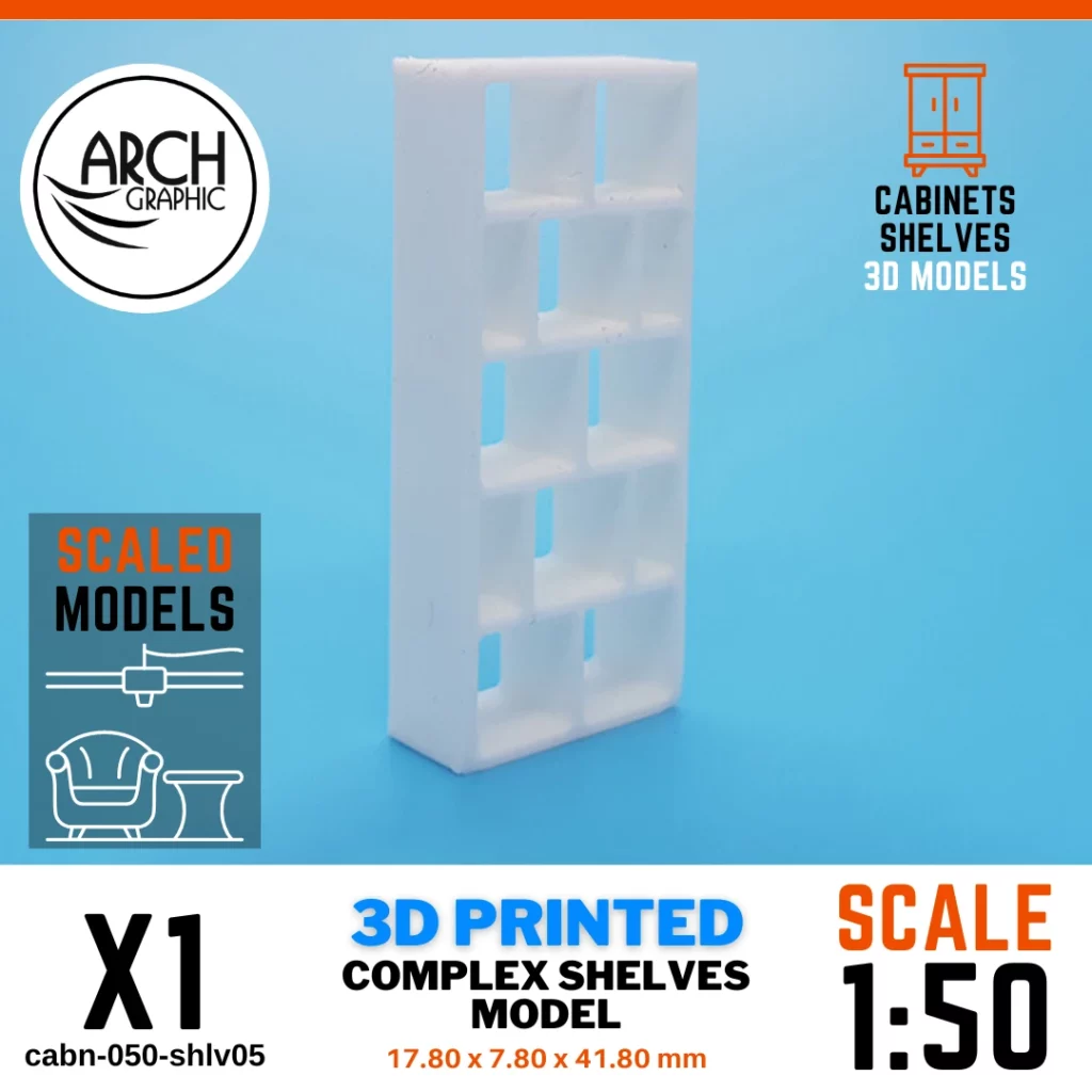 Fast 3D Print Hub Services in UAE making best 3D Print shelves models scale 1:50