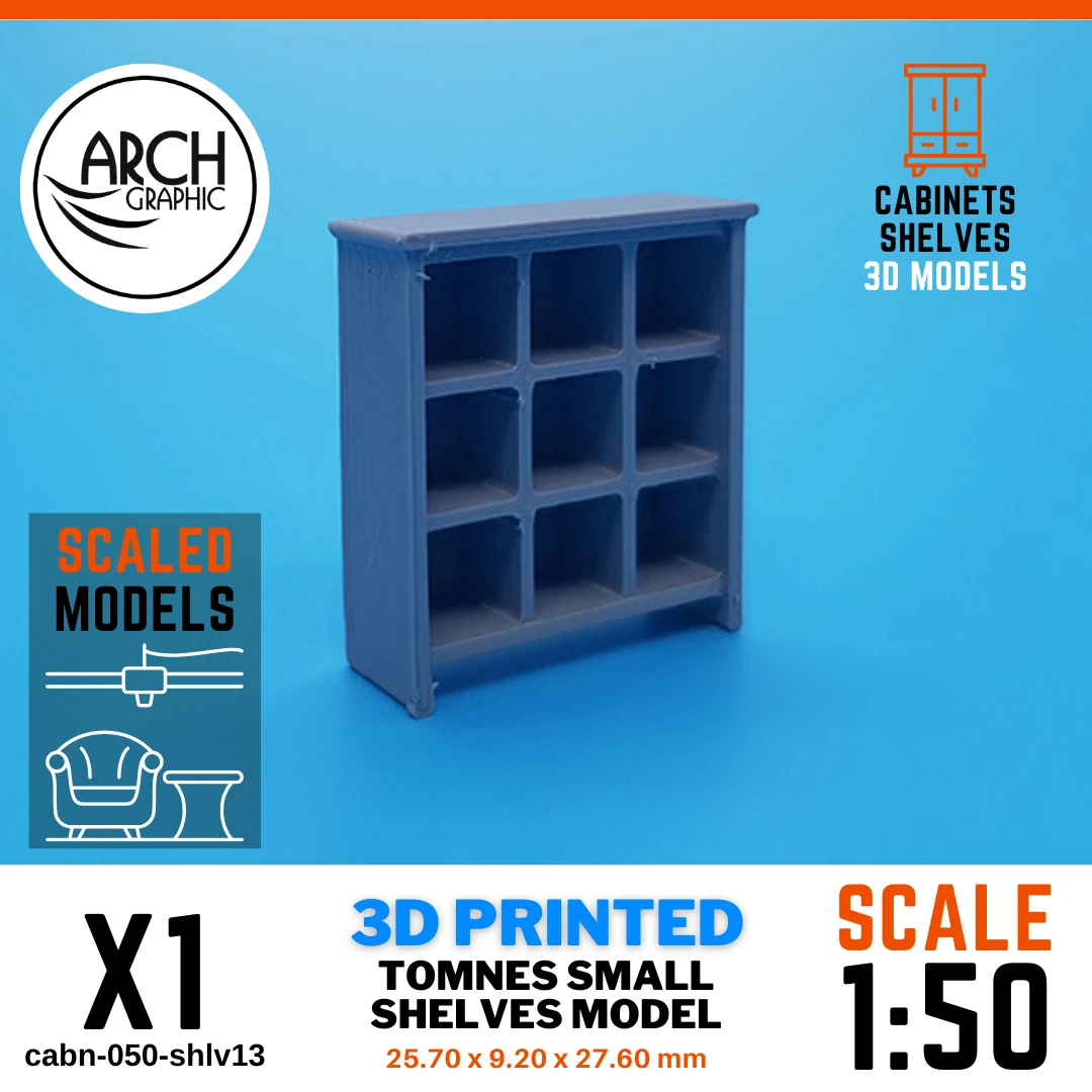 Fast 3D Printing Company for Interior Scaled models shelves scale 1:50 in UAE