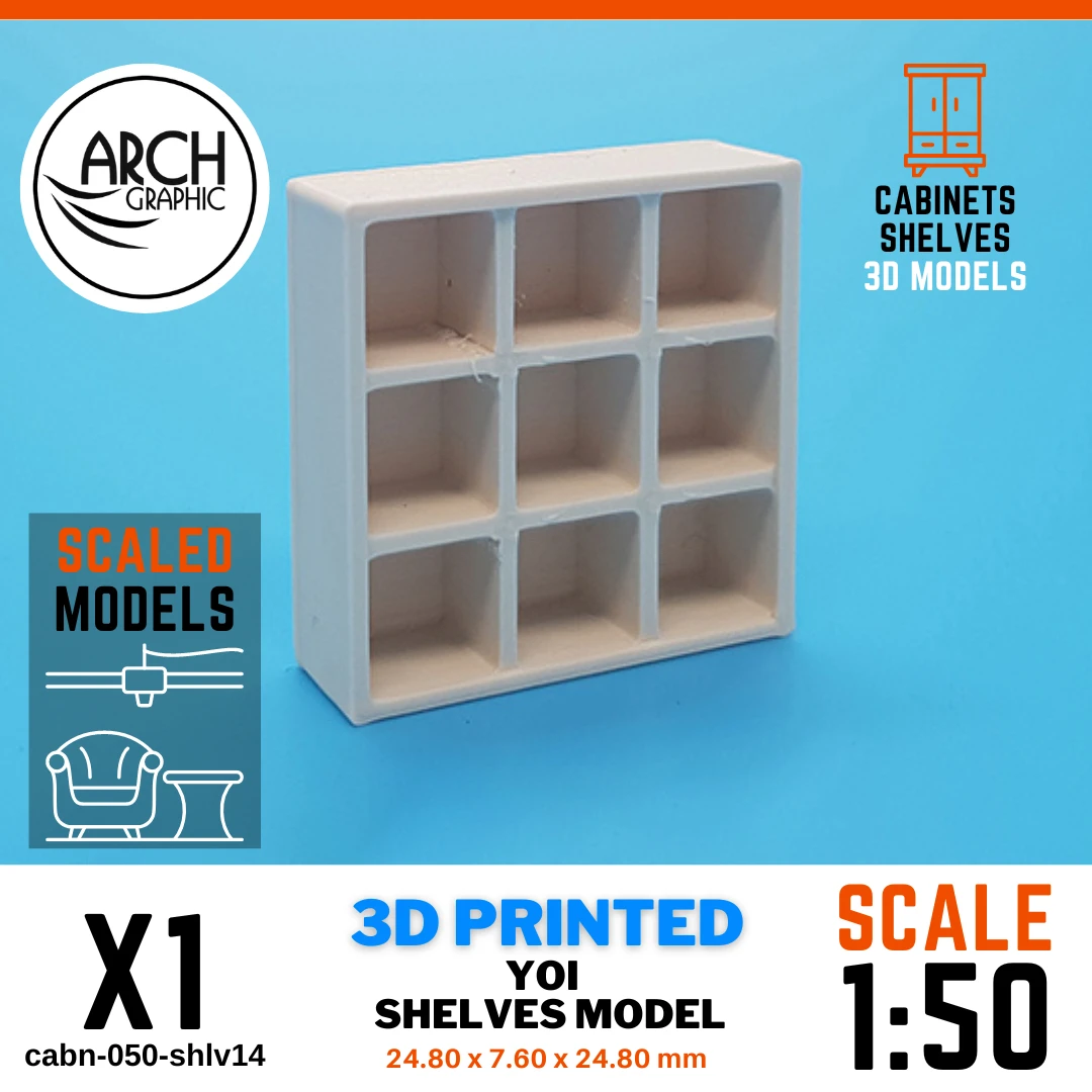 Best Price 3D Printing Hub in UAE use Best 3D printers Farms in UAE making High Quality 3D Printed Shelves scale 1:50 in UAE for scale models