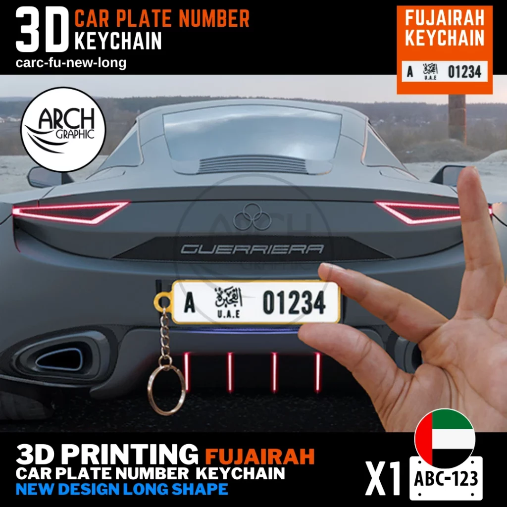 3D Print for Fujairah New Design Long Shape Keyring