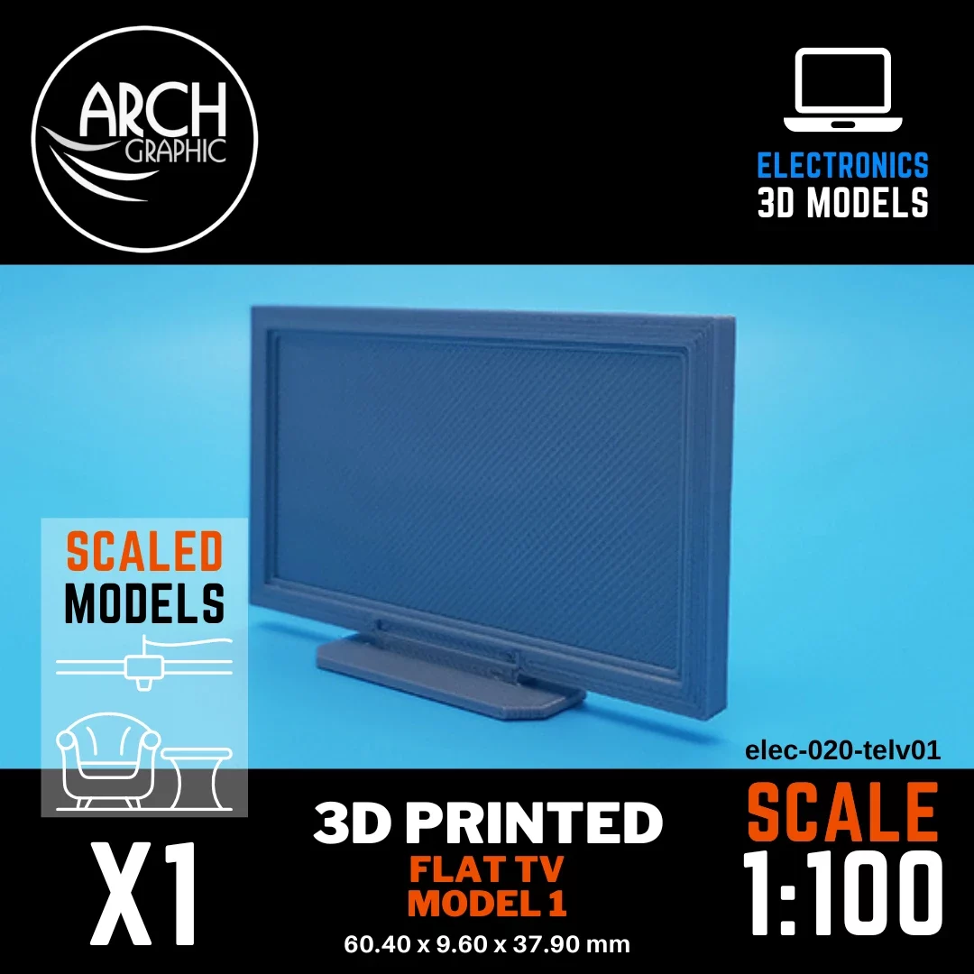 3D printed flat tv-1 scale 1:20