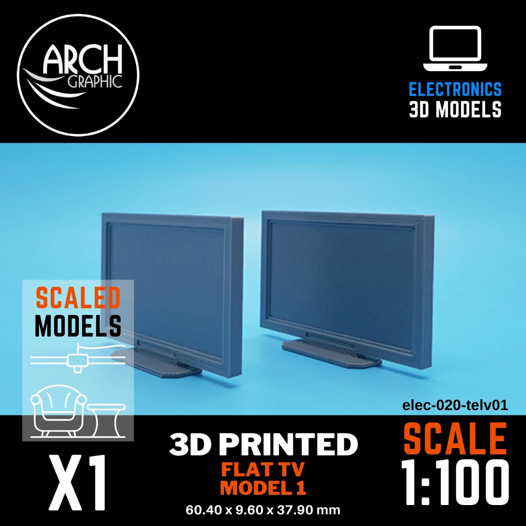 Best Price 3D Printed TV Scaled Model in UAE Scale 1:20