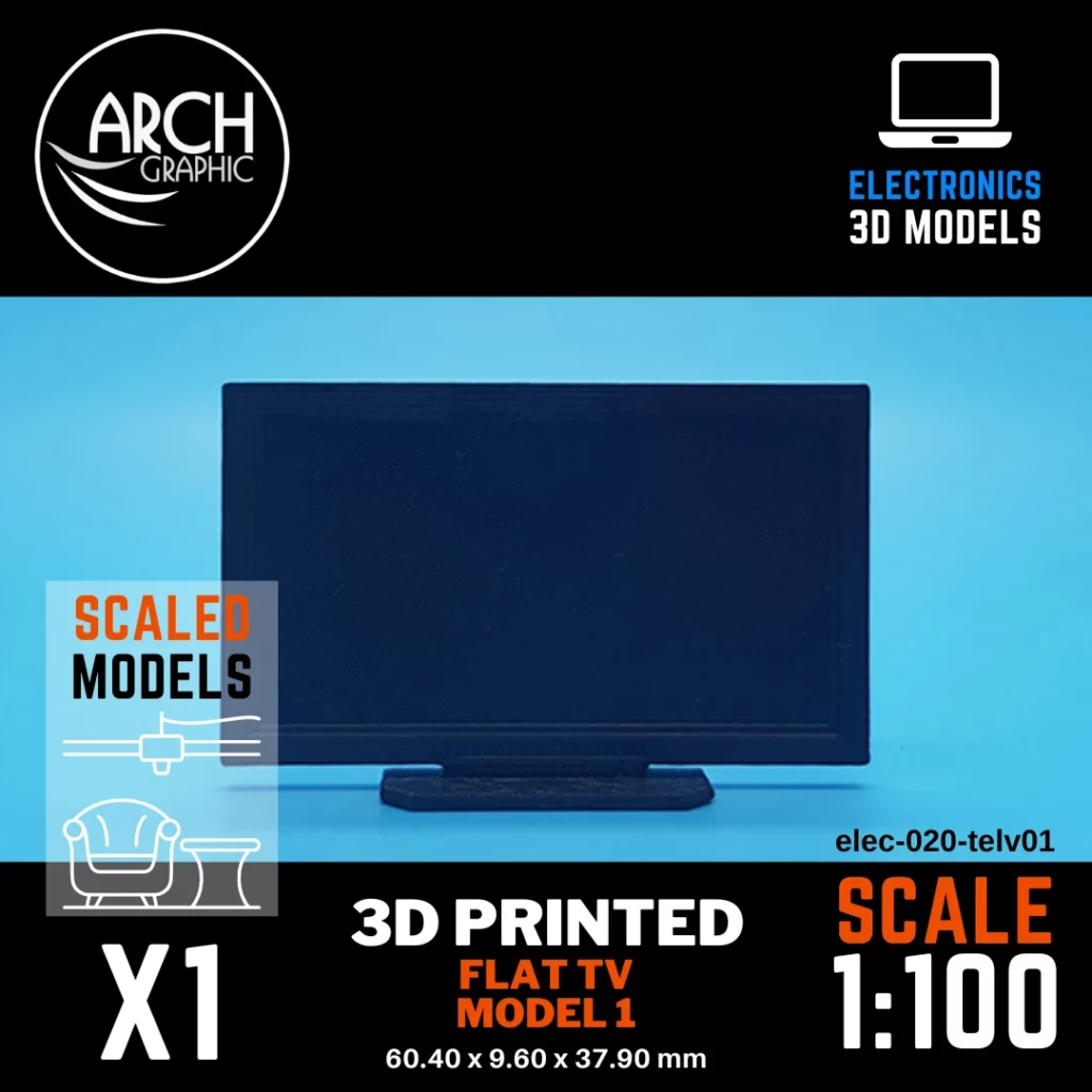 Scale 1:20 TV Model for Decoration using Best 3D Printed Models in UAE