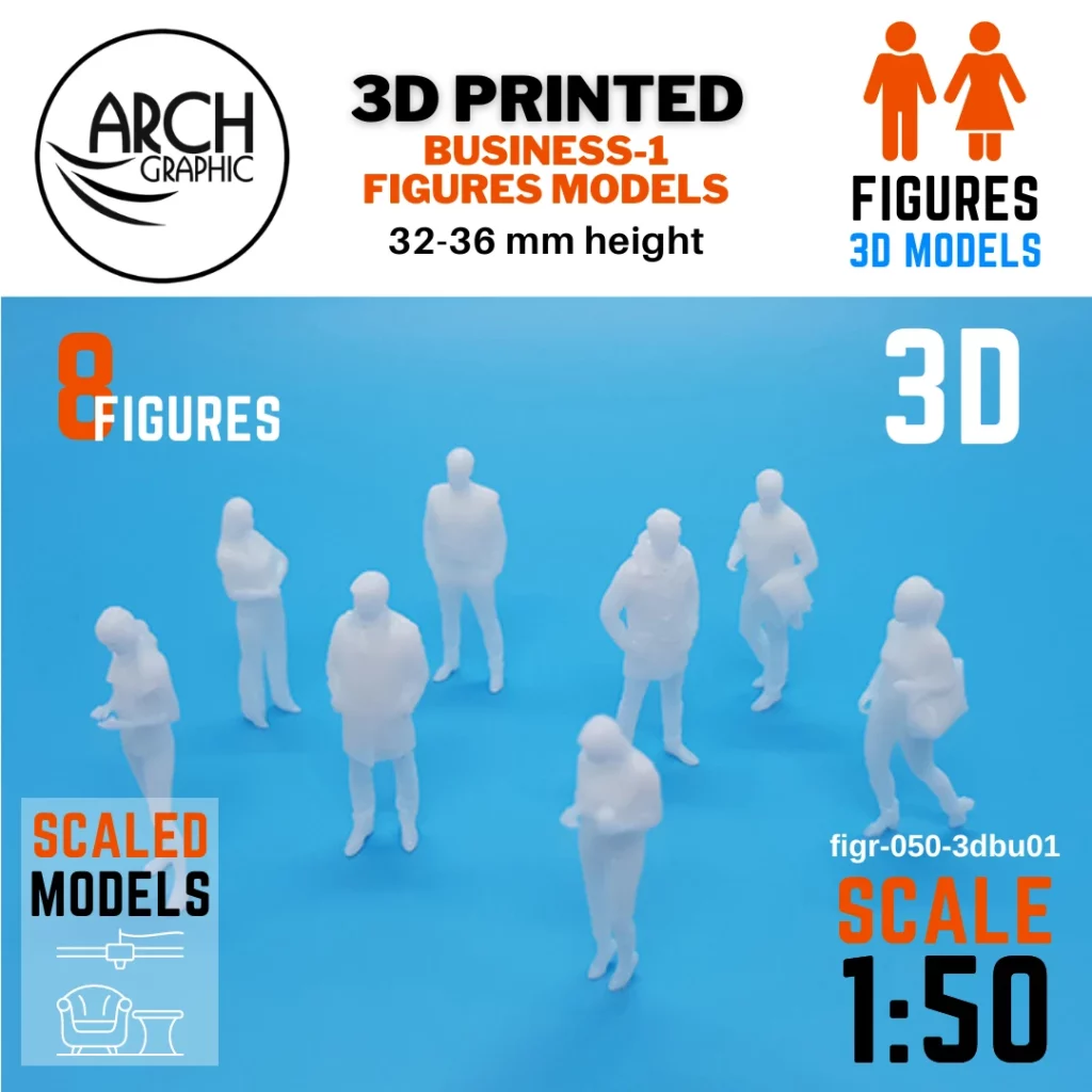 Best Price 3D Print Shop in Sharjah Making 3D Business 1 figures models to use for Exterior 3D Models Scale 1:50 using Best 3D Resin Printers in UAE