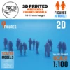 3D printed weekend-1 figures models scale 1:100