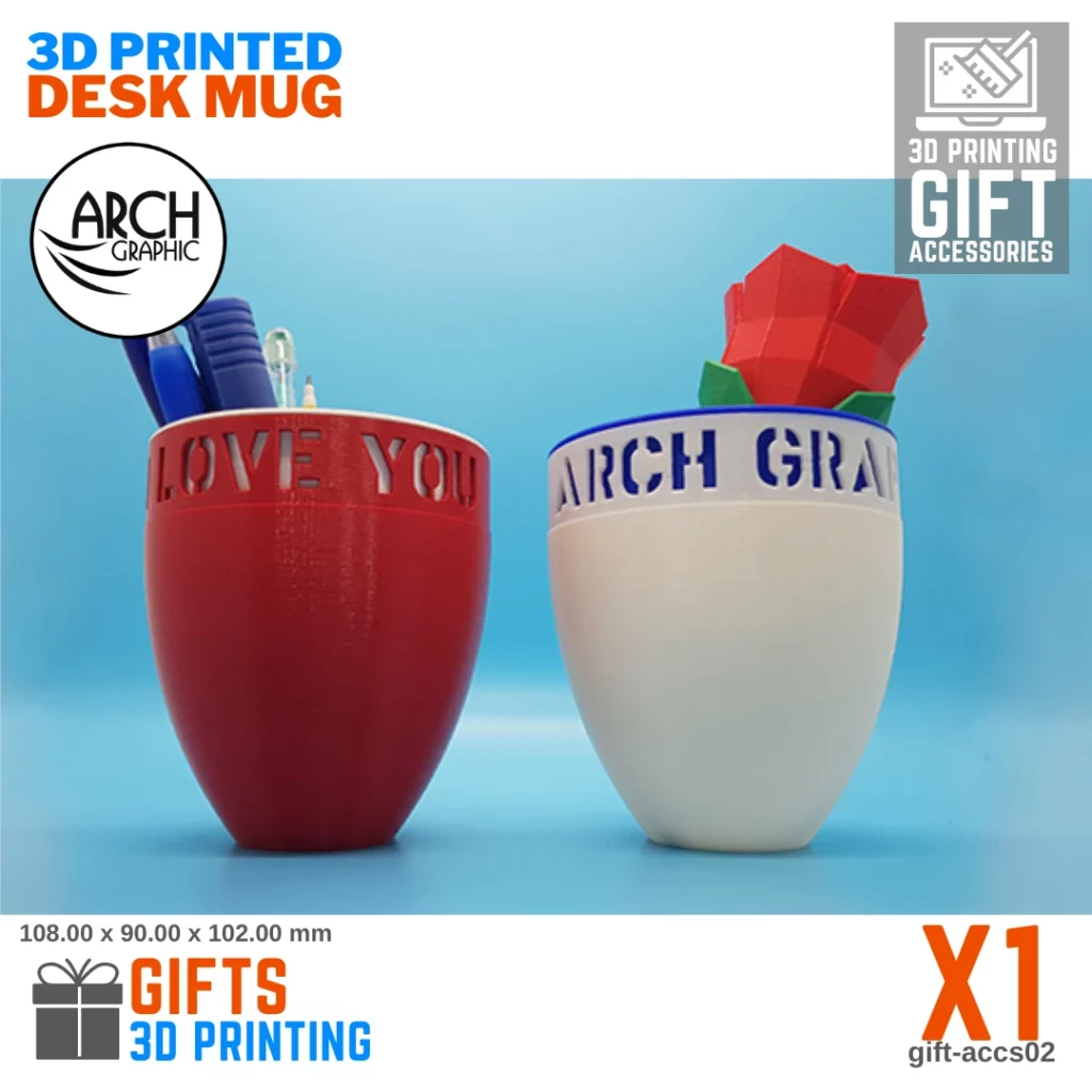 3D printed desk mug