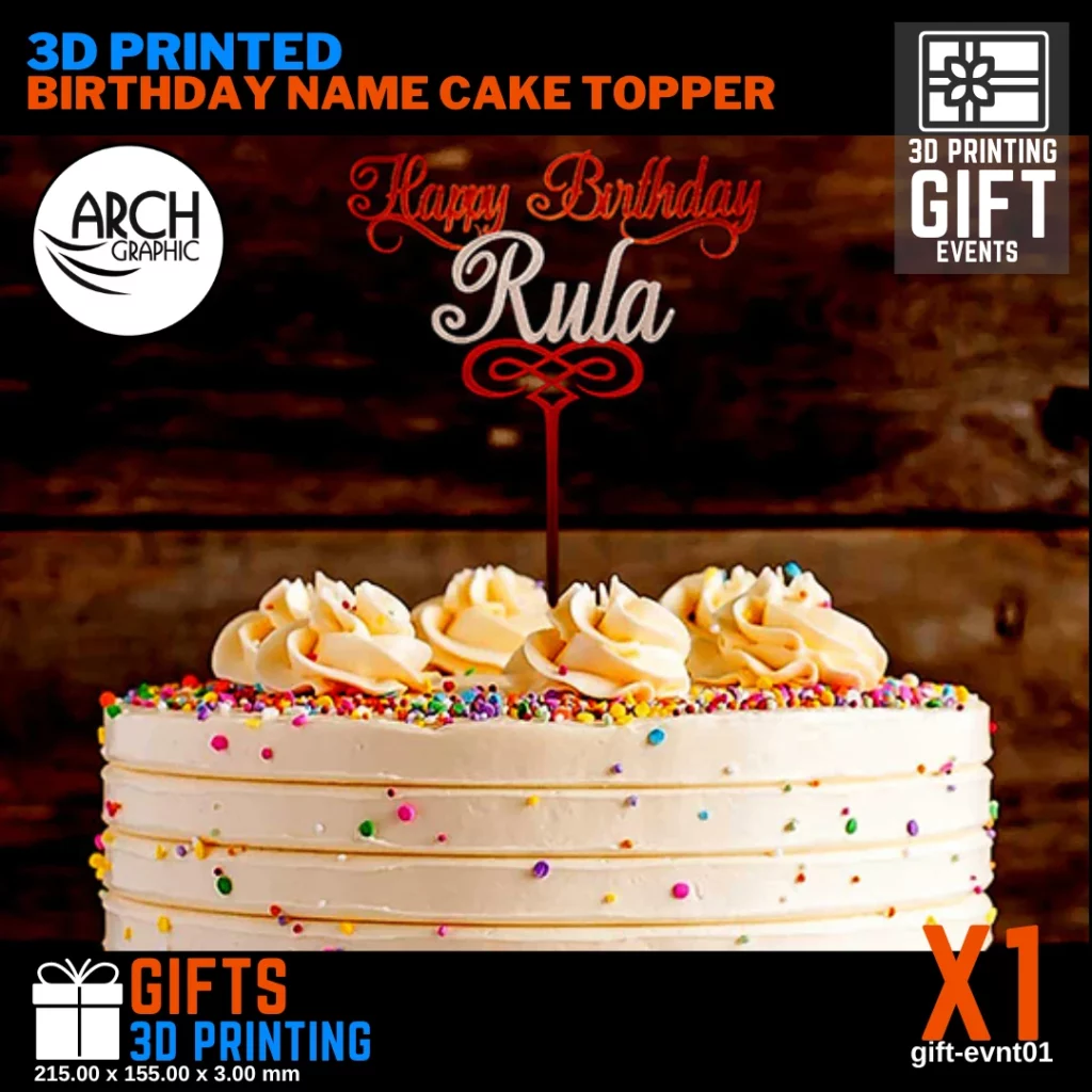 3d print cake topper
