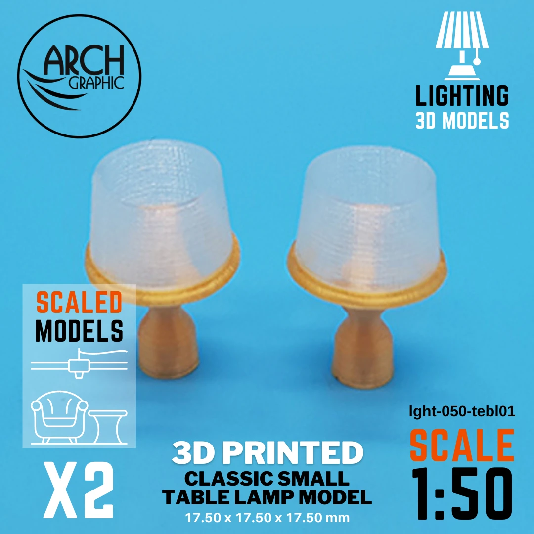 Fast 3D Printing Service in Dubai Provides Classic Small Table Lamp 1:50 to help Interior Designers Making Best 3D printed Models in UAE