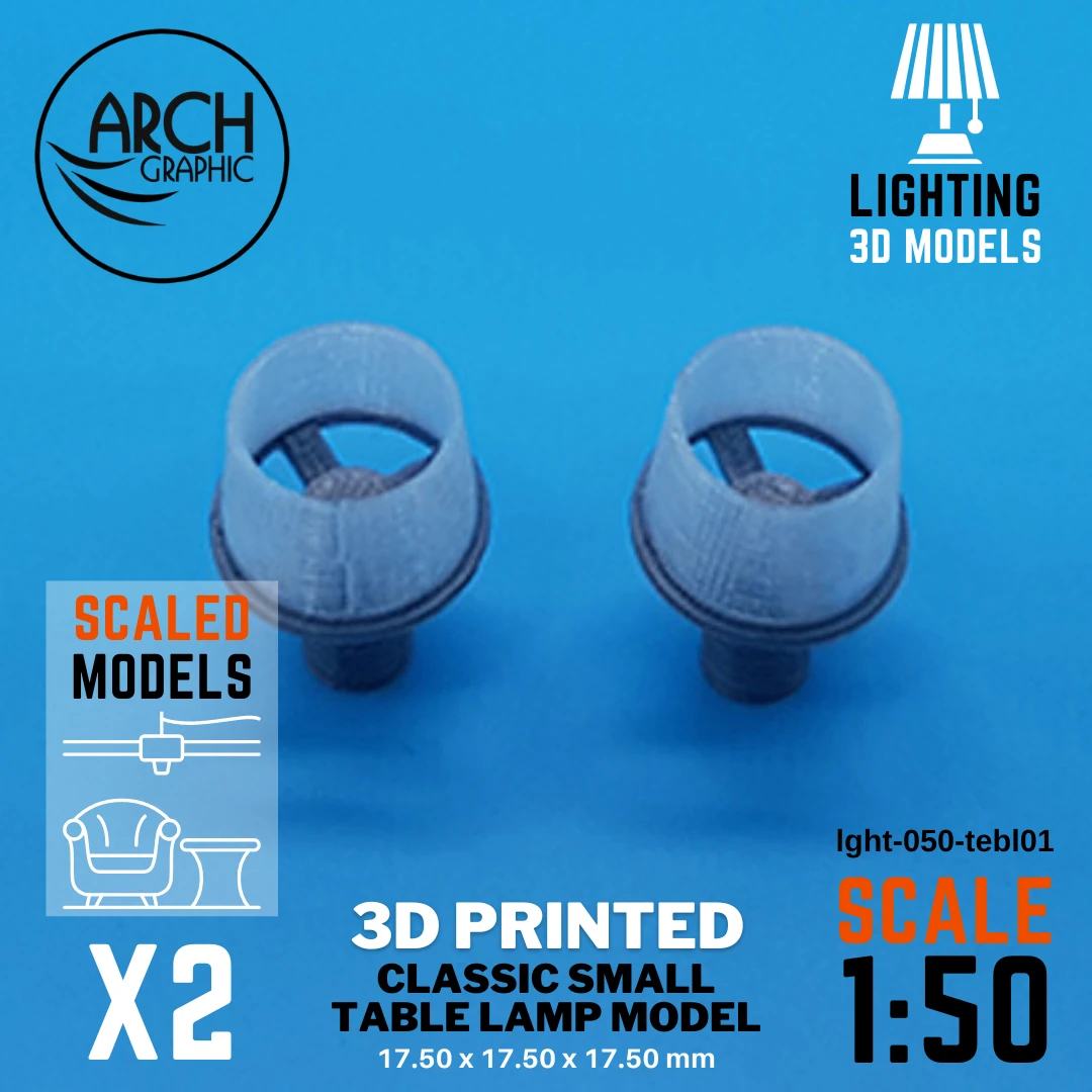 Best Quality 3D Print Center Making Classic Small Table Lamp 1:50 for best quality Interior 3D Print Service in UAE