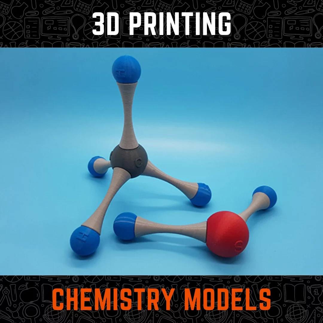 3D Printed chemistry models