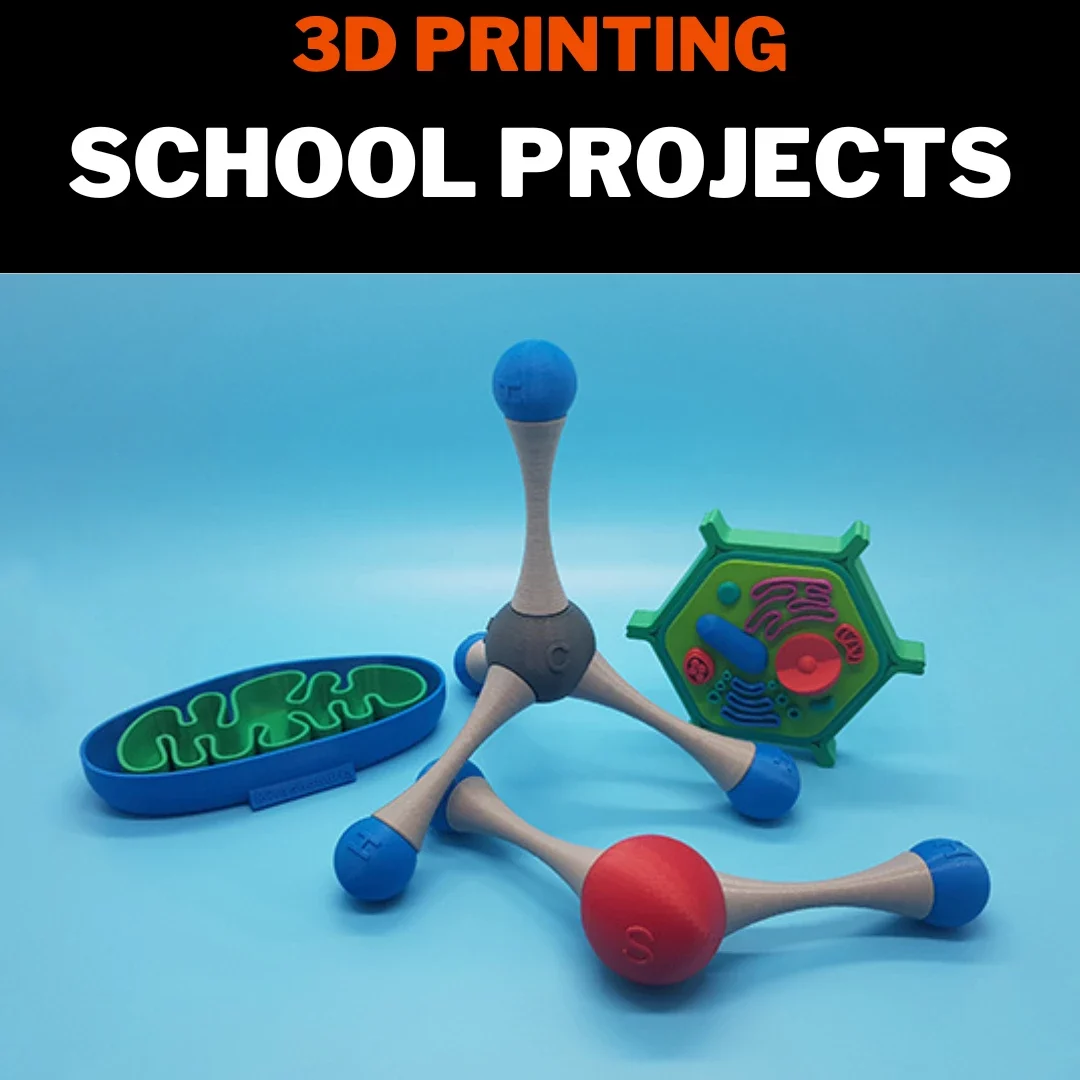 3D Printed school projects