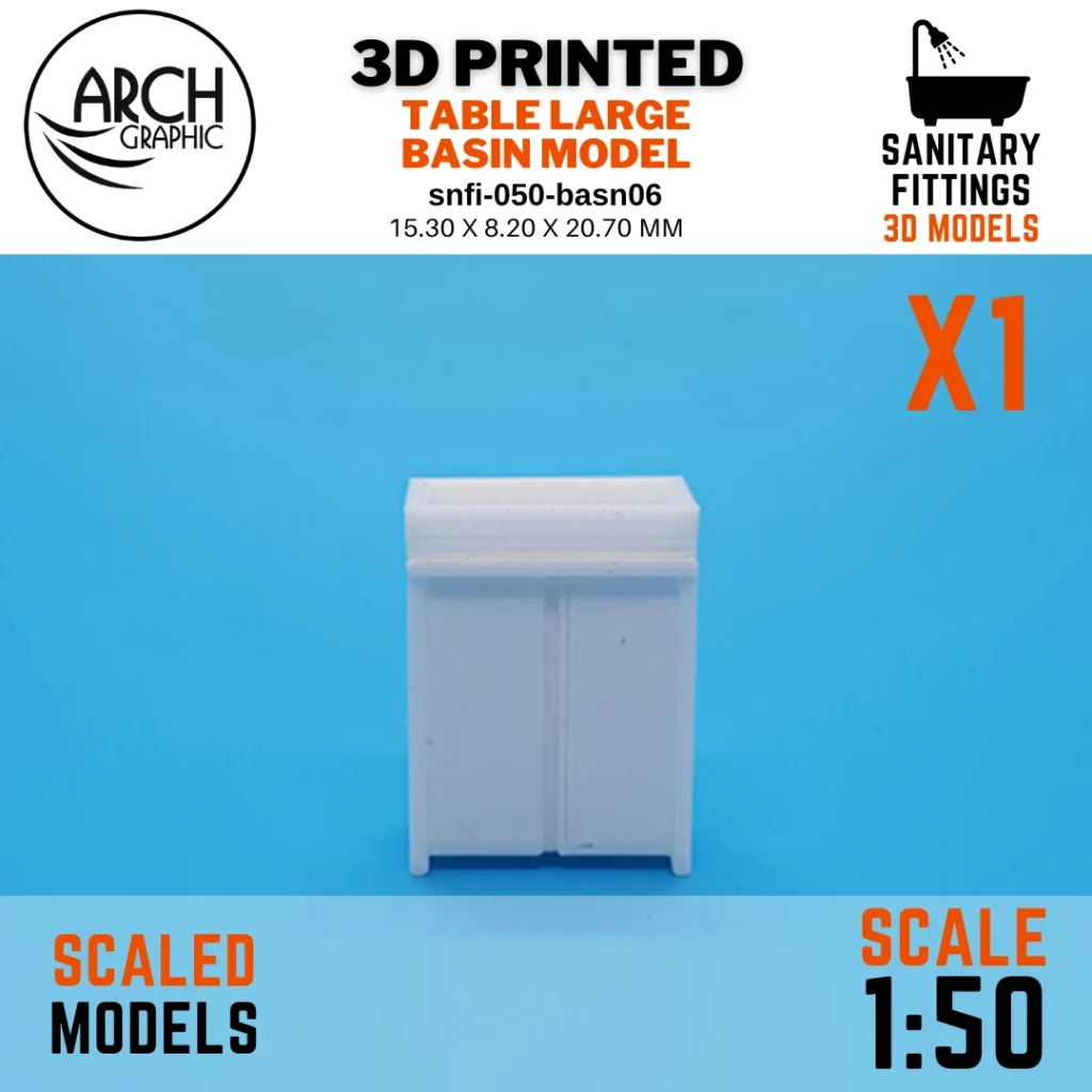 Online 3D Printing Service for Bathroom Scaled Models
