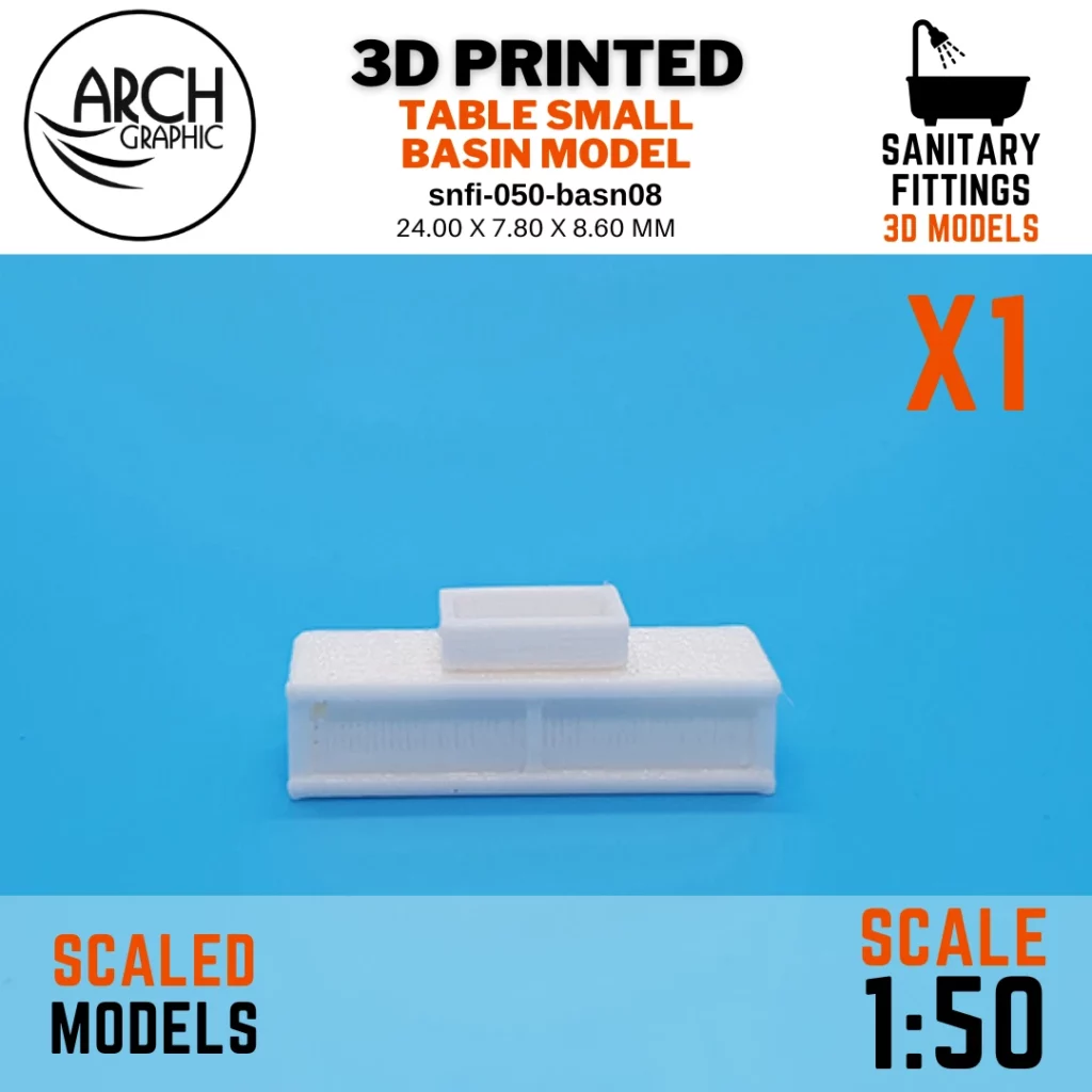 ARCH GRAPHIC 3D Print Company Provide Best Price Table Top Small Basin Model Scale 1:50
