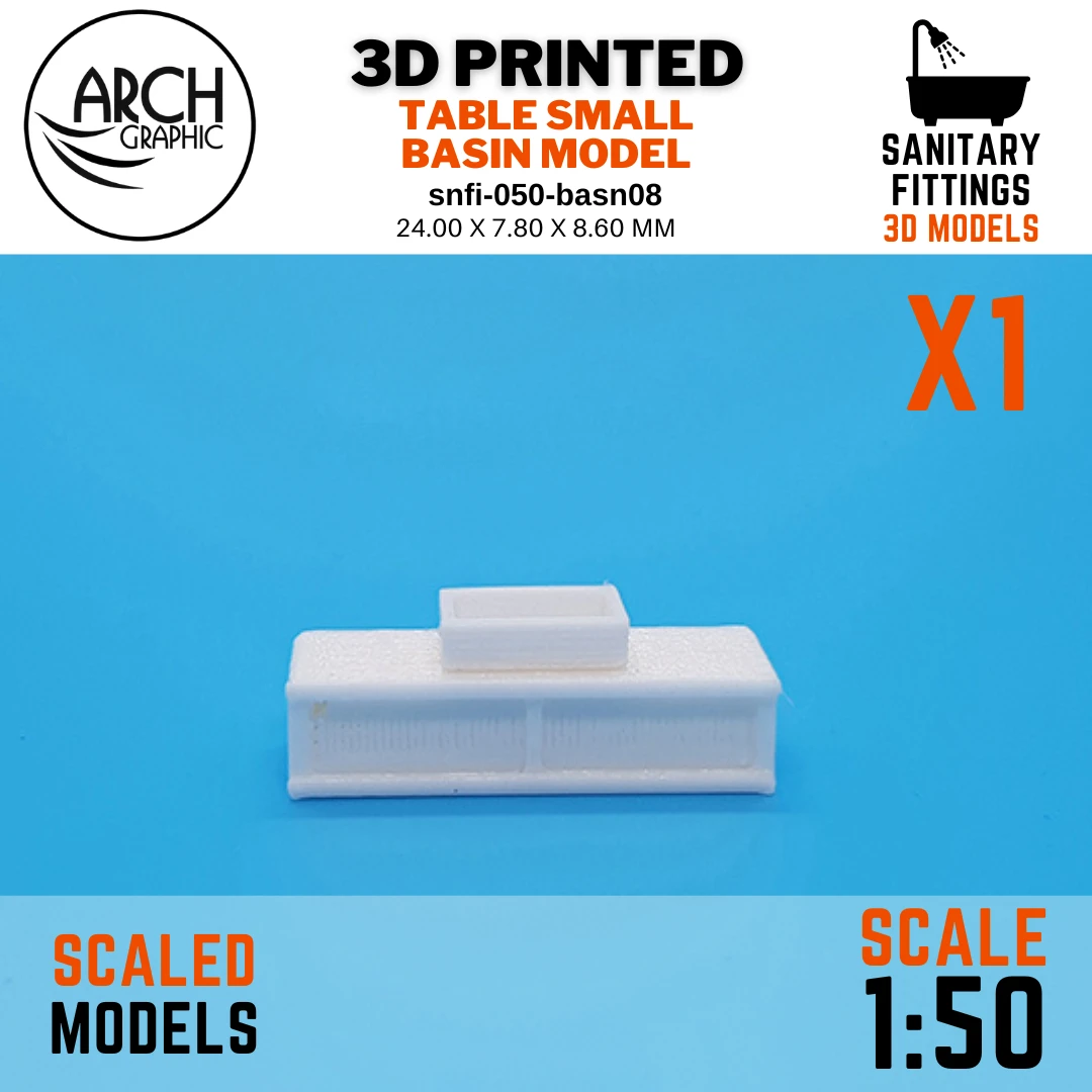 ARCH GRAPHIC 3D Print Company Provide Best Price Table Top Small Basin Model Scale 1:50