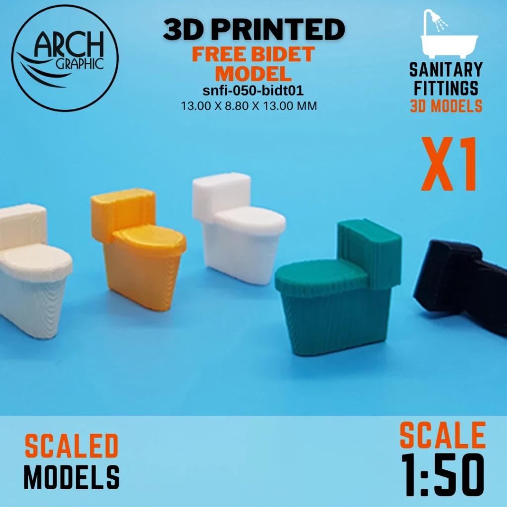 ARCH GRAPHIC 3D Printing Company in UAE use a Bidet Model