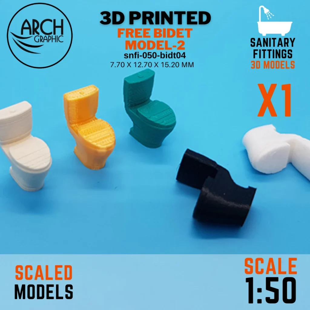 ARCH GRAPHIC 3D Printing Service in UAE make Bidet Model