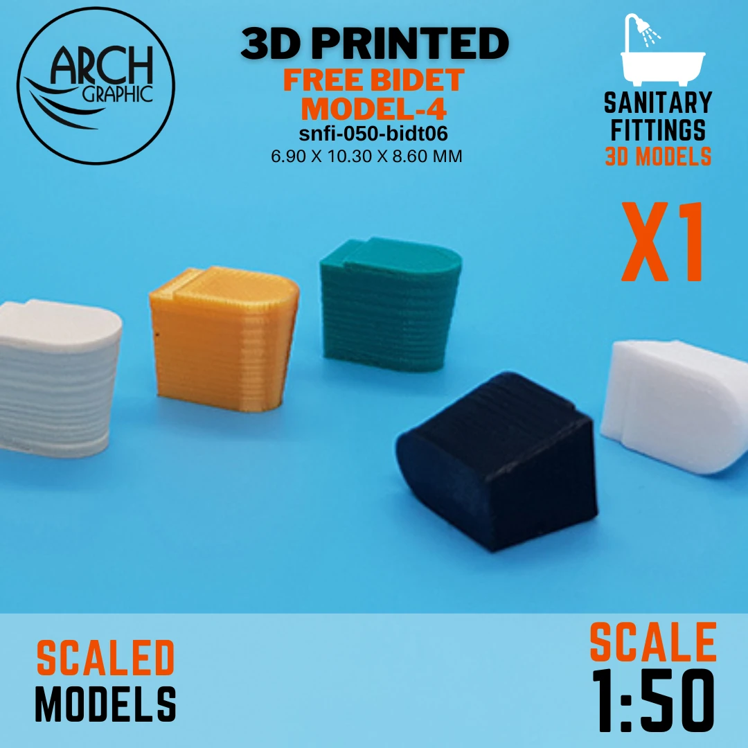 ARCH GRAPHIC 3D Print Shop in Sharjah provide Bidet Model