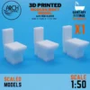 3D printed modern bidet model scale 1:50